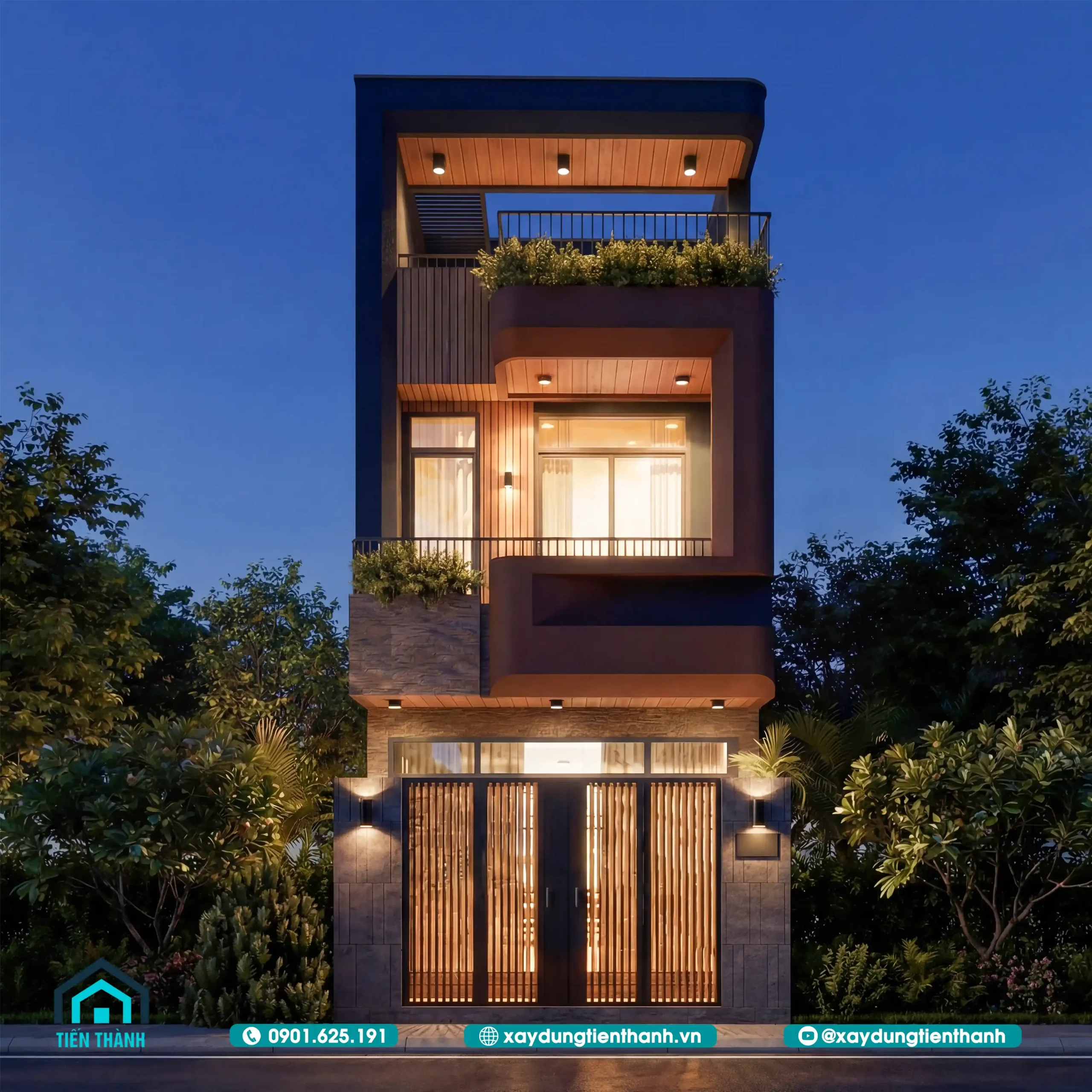 Mẫu Nhà phố 3 Tầng Hiện Đại 4x15m: Giải Pháp Kiến Trúc Tối Ưu mau nha pho 3 tang 9 scaled - Mẫu Nhà phố 3 Tầng Hiện Đại 4x15m: Giải Pháp Kiến Trúc Tối Ưu