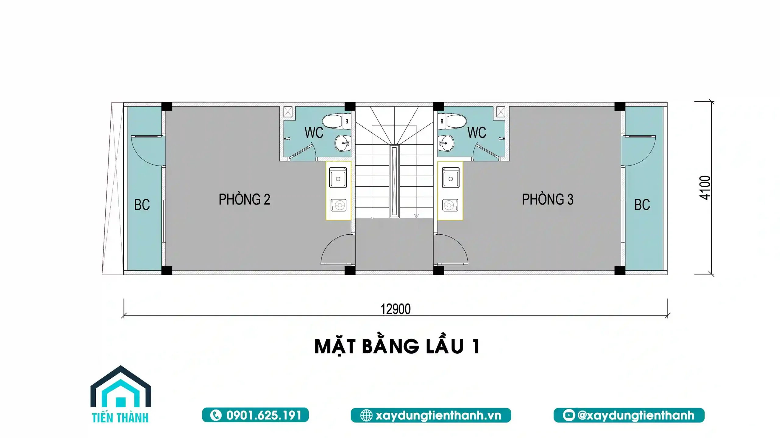 Mẫu Nhà Trọ 3 Tầng 4x12m: Giải Pháp Đầu Tư Sinh Lời Bền Vững mau nha tro 3 tang 4x12m 2 scaled - Mẫu Nhà Trọ 3 Tầng 4x12m: Giải Pháp Đầu Tư Sinh Lời Bền Vững