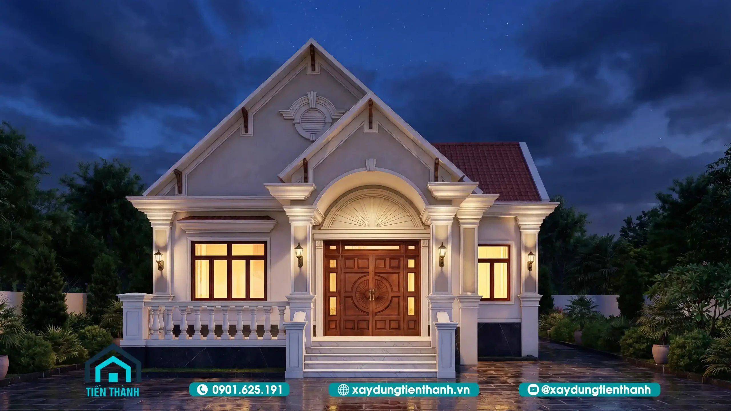 Mẫu Nhà Cấp 4 4 Phòng Ngủ 1 Phòng Thờ Đẹp, Hiện Đại Và Tối Ưu nha cap 4 4 phong ngu 1 phong tho 10 scaled - Mẫu Nhà Cấp 4 4 Phòng Ngủ 1 Phòng Thờ Đẹp, Hiện Đại Và Tối Ưu