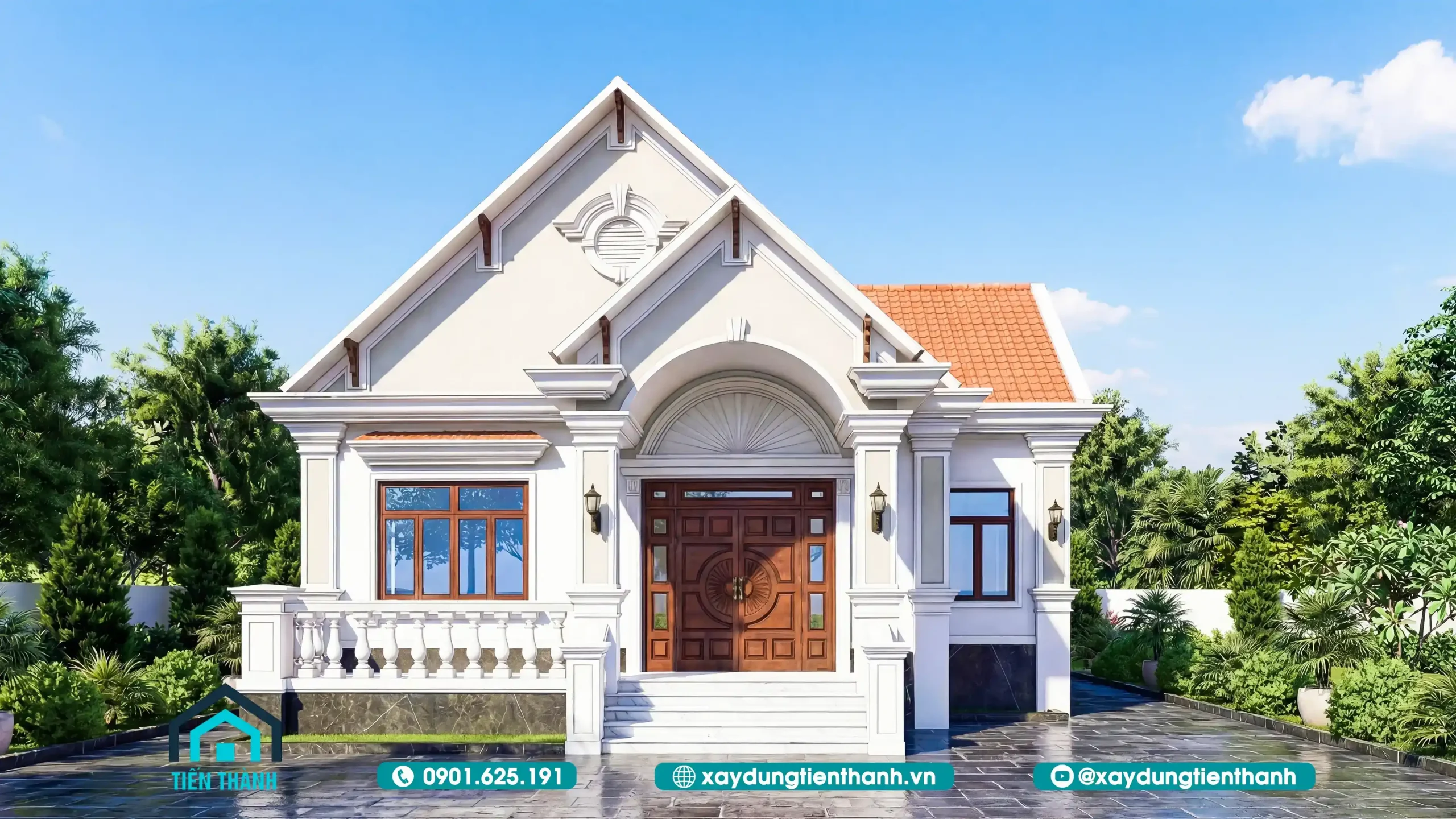 Mẫu Nhà Cấp 4 4 Phòng Ngủ 1 Phòng Thờ Đẹp, Hiện Đại Và Tối Ưu nha cap 4 4 phong ngu 1 phong tho 3 scaled - Mẫu Nhà Cấp 4 4 Phòng Ngủ 1 Phòng Thờ Đẹp, Hiện Đại Và Tối Ưu