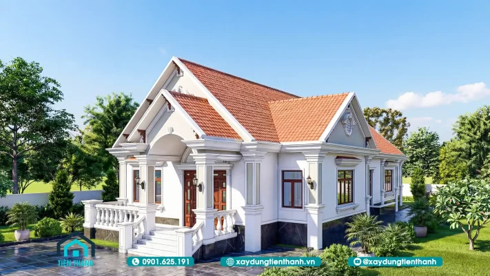 nha cap 4 4 phong ngu 1 phong tho 4 711x400 - Mẫu Nhà Cấp 4 4 Phòng Ngủ 1 Phòng Thờ Đẹp, Hiện Đại Và Tối Ưu