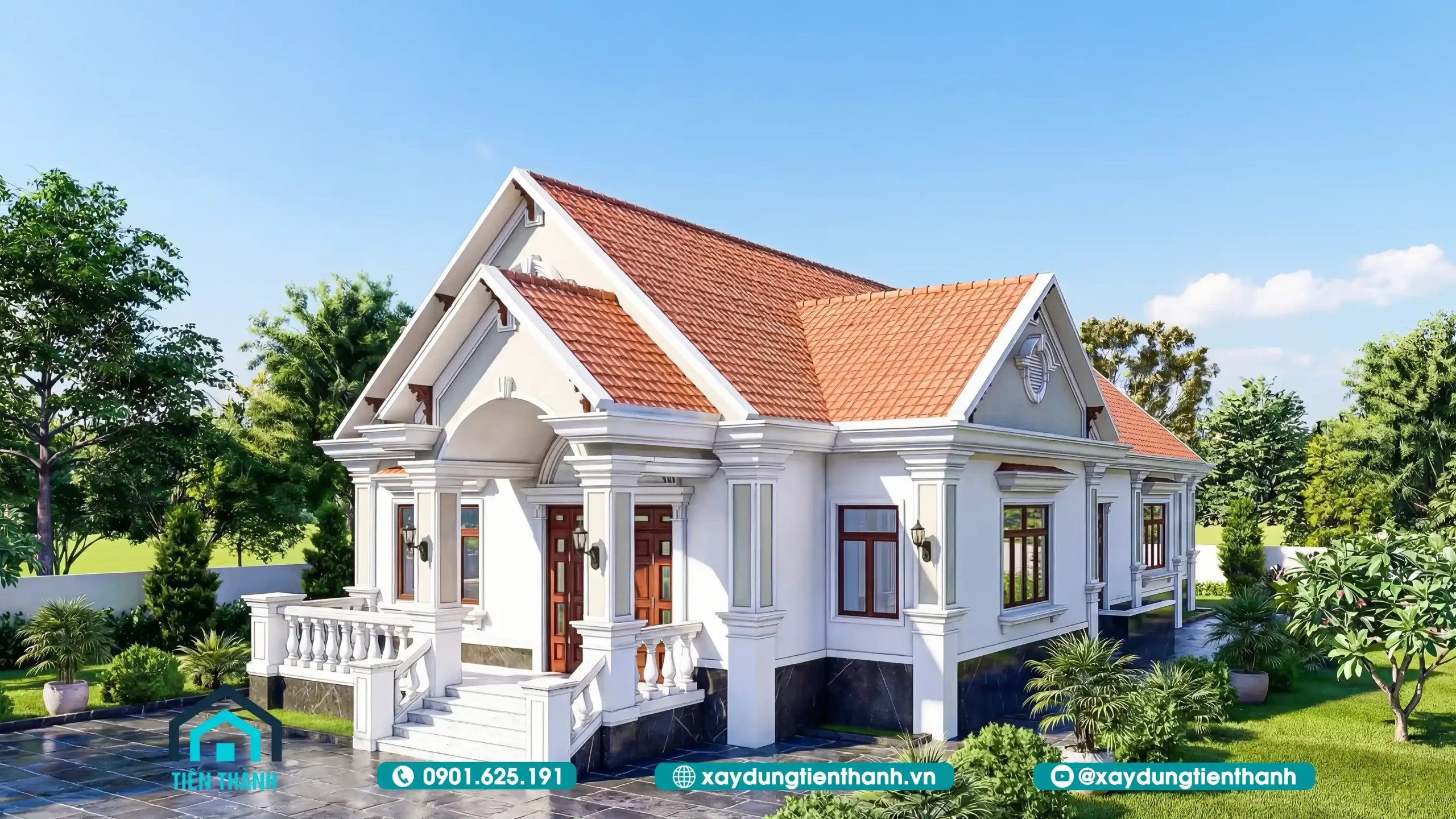 Mẫu Nhà Cấp 4 4 Phòng Ngủ 1 Phòng Thờ Đẹp, Hiện Đại Và Tối Ưu nha cap 4 4 phong ngu 1 phong tho 4 scaled - Mẫu Nhà Cấp 4 4 Phòng Ngủ 1 Phòng Thờ Đẹp, Hiện Đại Và Tối Ưu