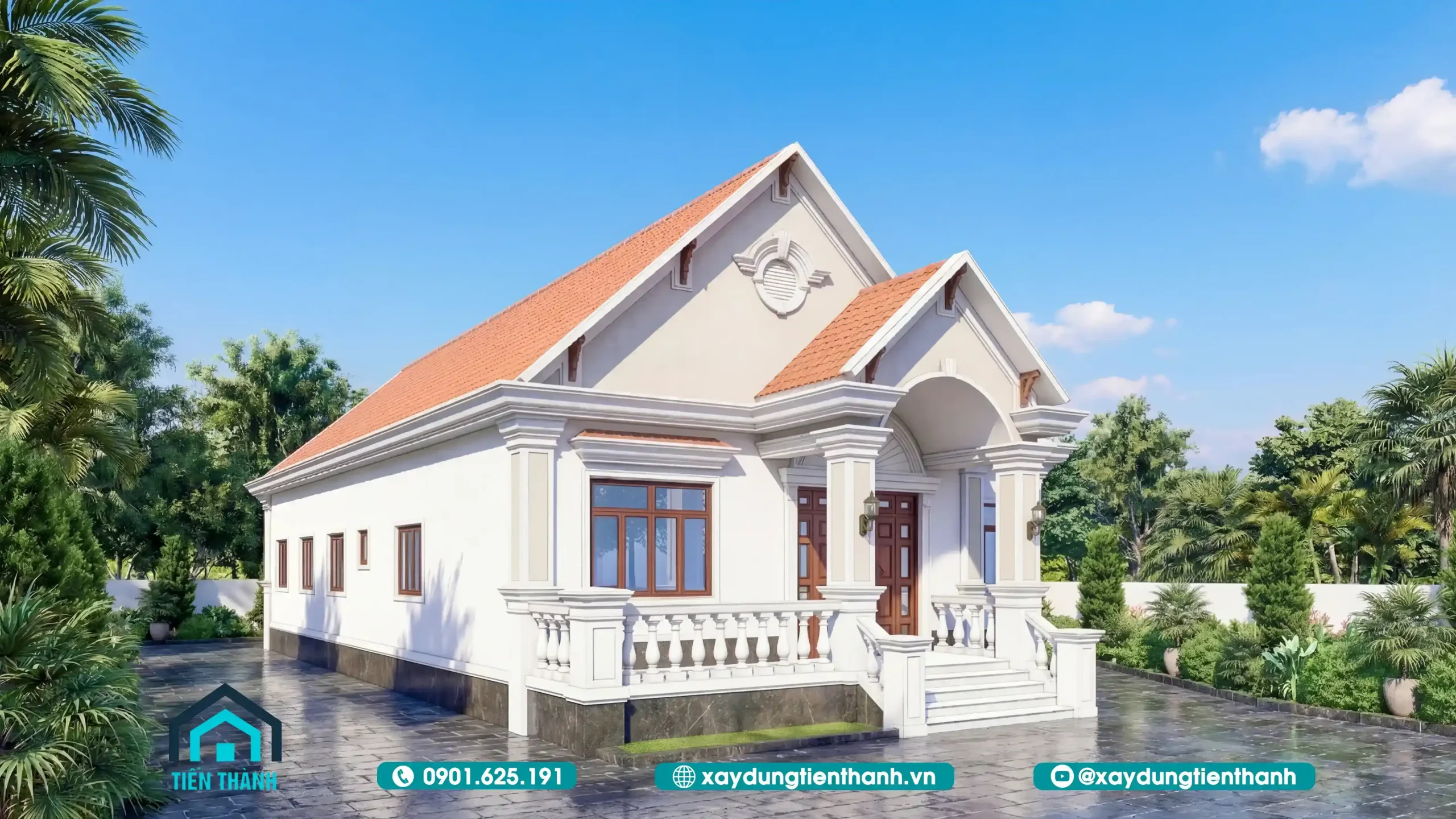 Mẫu Nhà Cấp 4 4 Phòng Ngủ 1 Phòng Thờ Đẹp, Hiện Đại Và Tối Ưu nha cap 4 4 phong ngu 1 phong tho 5 scaled - Mẫu Nhà Cấp 4 4 Phòng Ngủ 1 Phòng Thờ Đẹp, Hiện Đại Và Tối Ưu