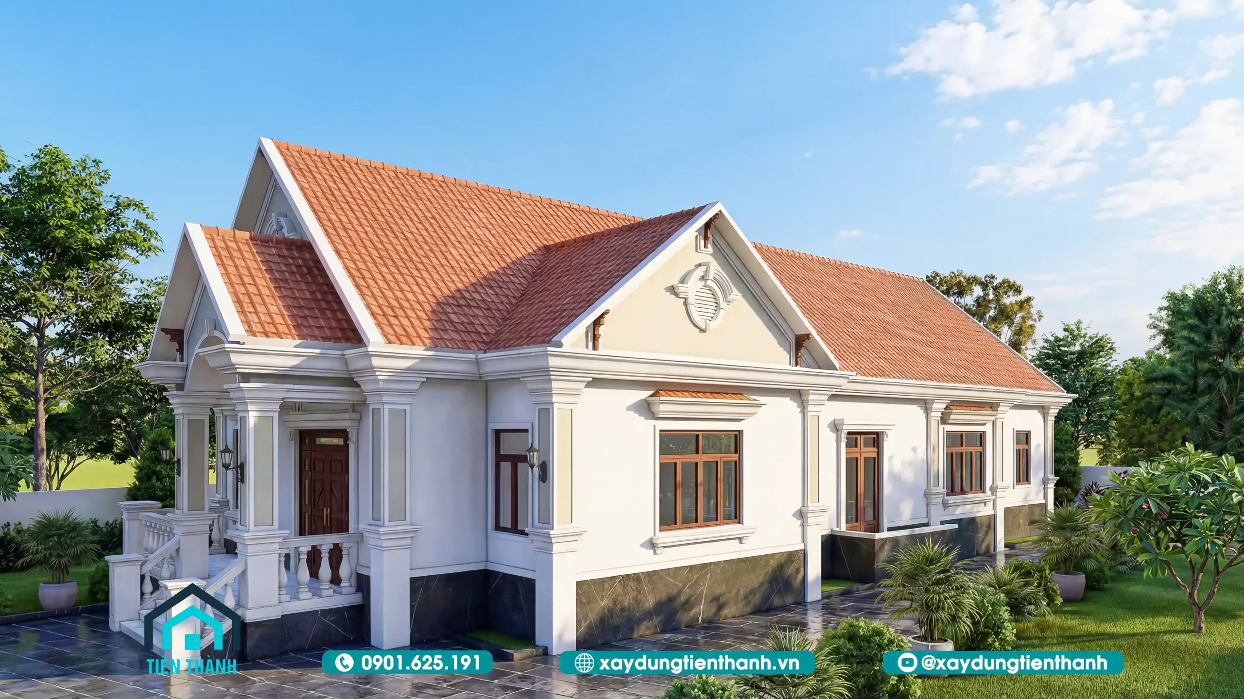 Mẫu Nhà Cấp 4 4 Phòng Ngủ 1 Phòng Thờ Đẹp, Hiện Đại Và Tối Ưu nha cap 4 4 phong ngu 1 phong tho 7 scaled - Mẫu Nhà Cấp 4 4 Phòng Ngủ 1 Phòng Thờ Đẹp, Hiện Đại Và Tối Ưu