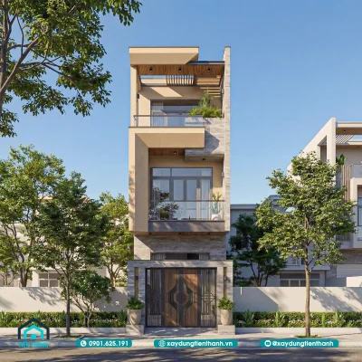 thiet ke nha 3 tang 4x17m 5 400x400 - Thiết Kế Nhà 3 Tầng 4x17m: Giải Pháp Kiến Trúc Hiện Đại