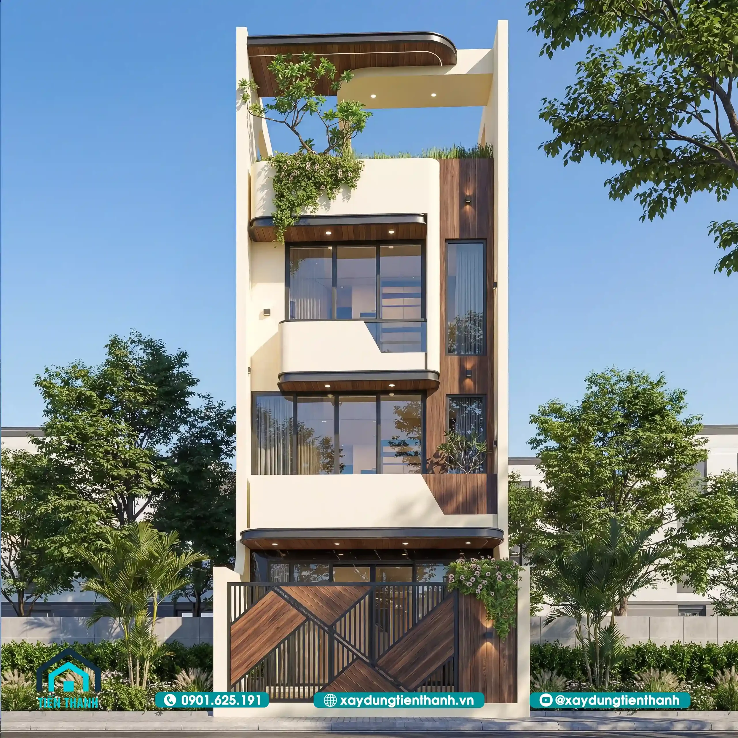 Mẫu Nhà 4 Tầng Đẹp 4x14m Giải Pháp Kiến Trúc Hoàn Hảo thiet ke nha 4 tang 6 scaled - Mẫu Nhà 4 Tầng Đẹp 4x14m Giải Pháp Kiến Trúc Hoàn Hảo