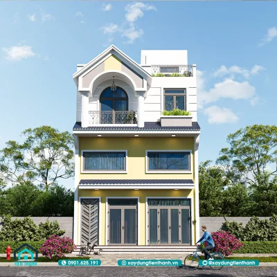 thiet ke nha cho thue ngang 8m 4 tang 6 400x400 - Thiết Kế Nhà Cho Thuê Ngang 8m 4 Tầng: Đầu Tư Sinh Lời Bền Vững