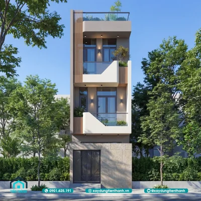 4x16m mau nha ong dep 3 tang 4m 5 400x400 - 4x16m Mẫu Nhà Ống Đẹp 3 Tầng 4m Kiến Trúc Hiện Đại