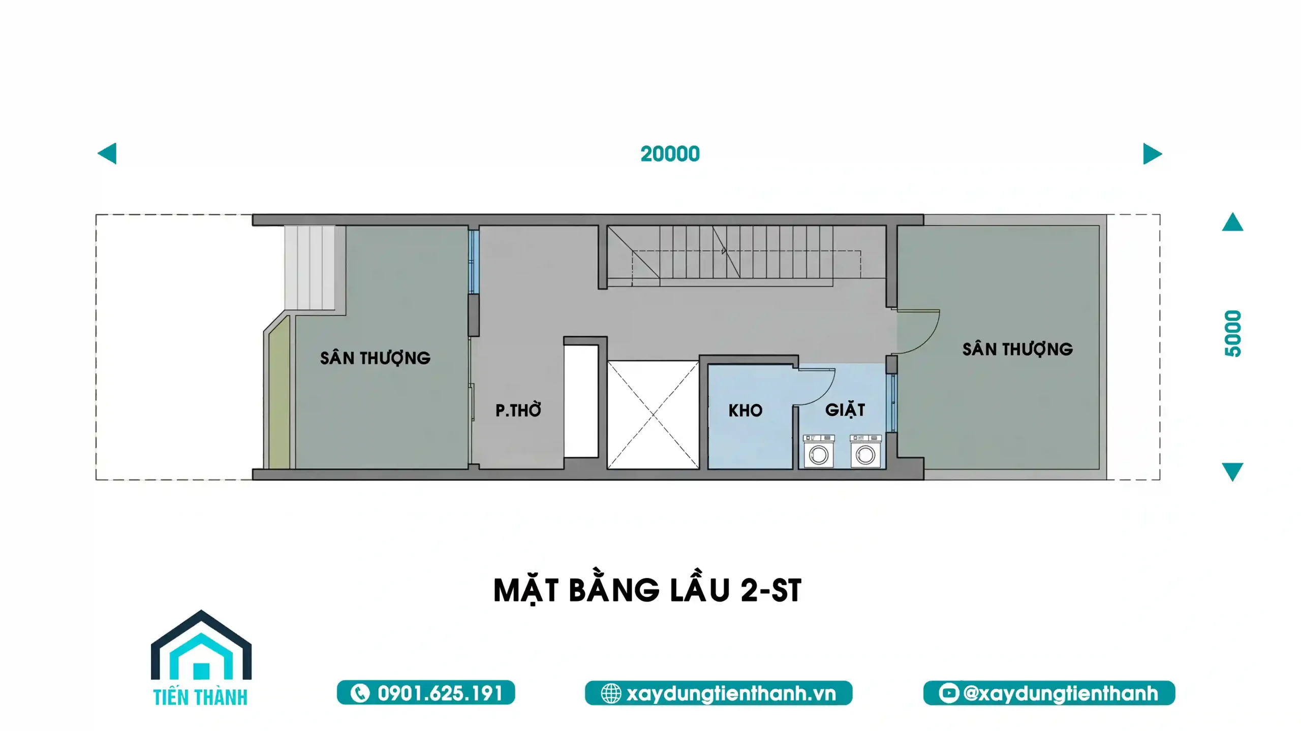 Bản vẽ nhà ống 3 tầng 5x20m: Giải pháp kiến trúc hiện đại ban ve nha ong 3 tang 5x20m 3 scaled - Bản vẽ nhà ống 3 tầng 5x20m: Giải pháp kiến trúc hiện đại