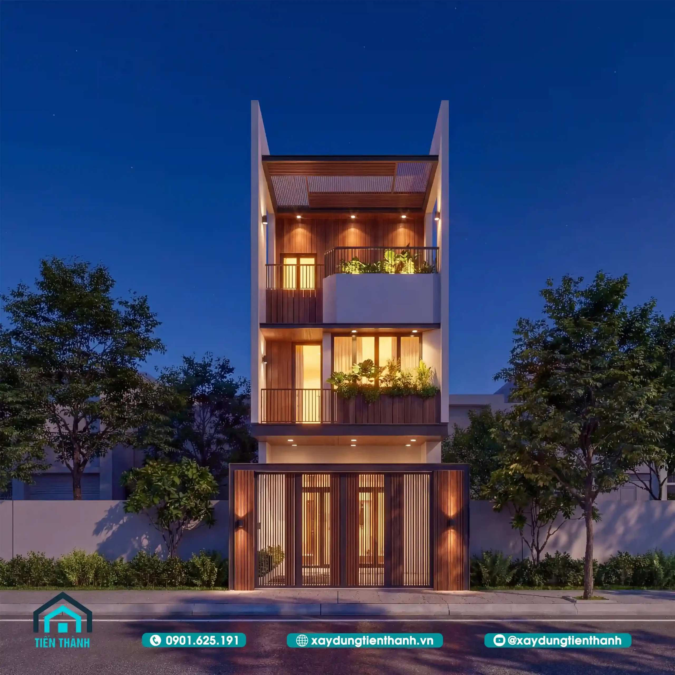 Bản vẽ nhà ống 3 tầng 5x20m: Giải pháp kiến trúc hiện đại ban ve nha ong 3 tang 5x20m 9 scaled - Bản vẽ nhà ống 3 tầng 5x20m: Giải pháp kiến trúc hiện đại