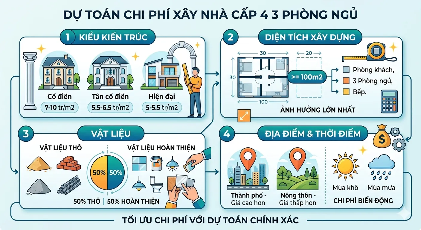 chi phi xay nha cap 4 3 phong ngu 8 - Chi ph&iacute; x&acirc;y nh&agrave; cấp 4 3 ph&ograve;ng ngủ [SI&Ecirc;U TIẾT KIỆM]