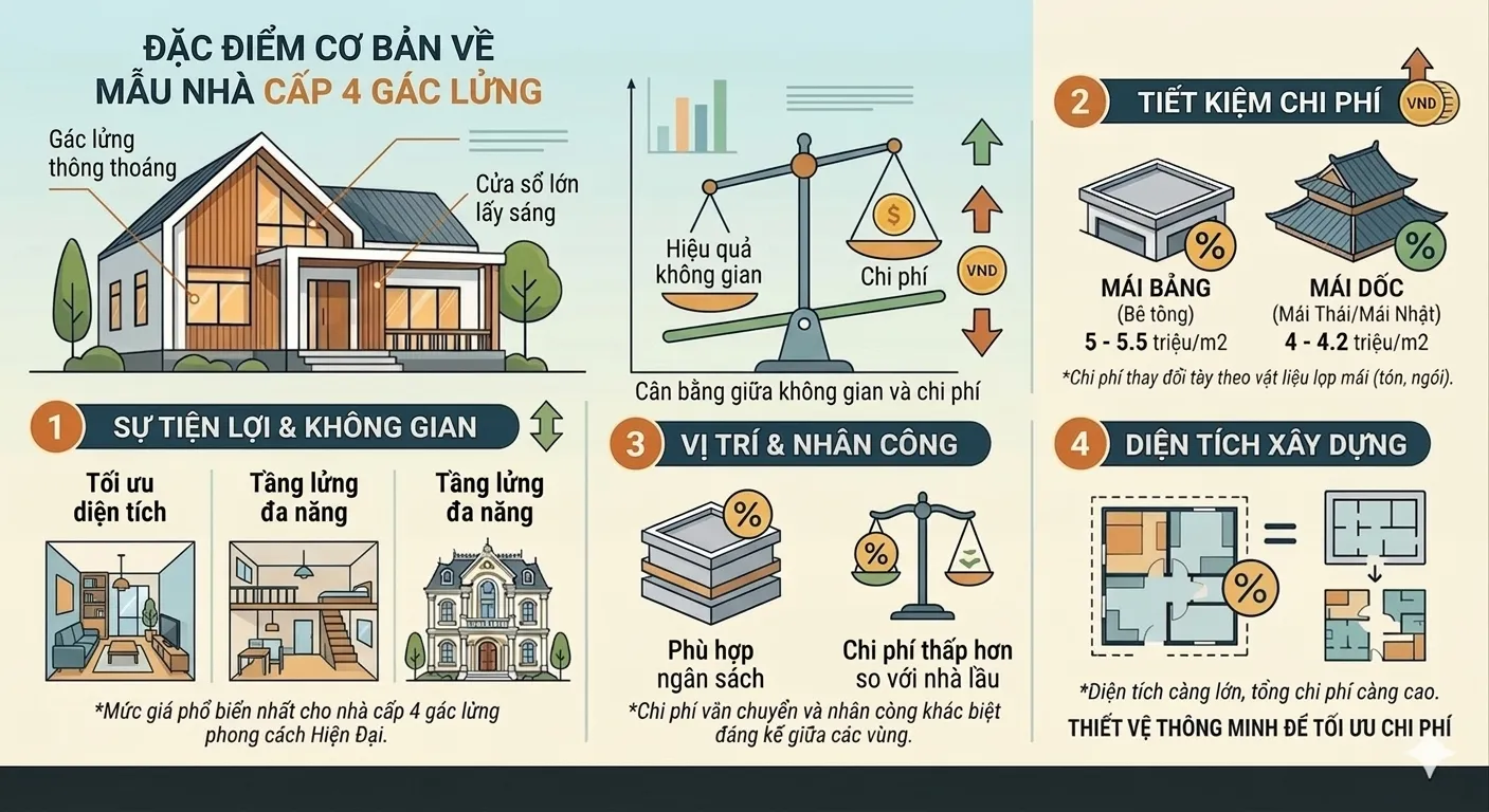 chi phi xay nha cap 4 gac lung 9 - Chi ph&iacute; x&acirc;y nh&agrave; cấp 4 g&aacute;c lửng bền ch&acirc;t lượng [RẺ ĐẸP]