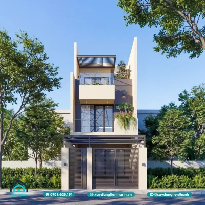 mat bang nha 5x20m 3 tang 4 400x400 - Mặt bằng nhà 5x20m 3 tầng hiện đại với thiết kế tối ưu