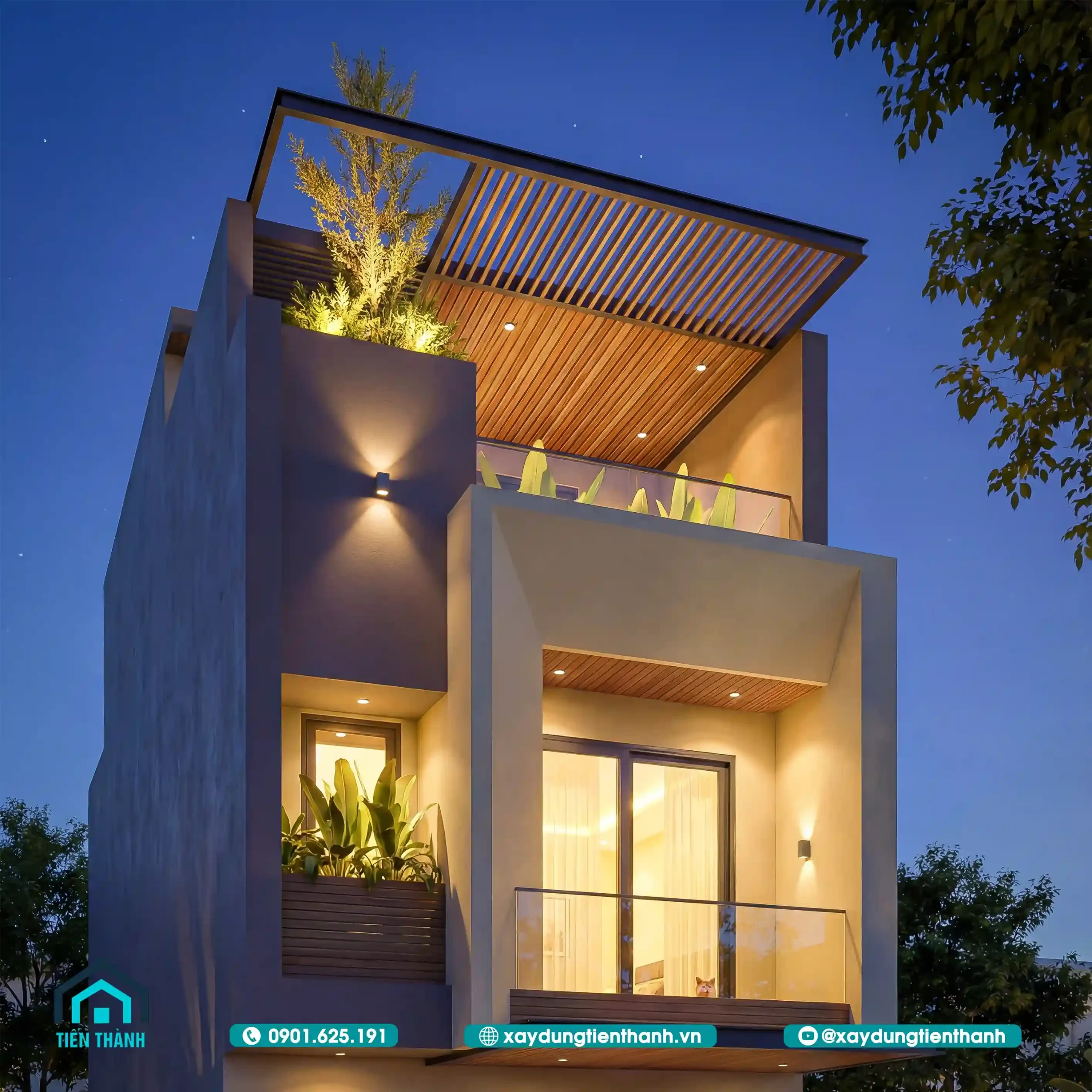 Mặt Tiền Nhà 3 Tầng Đẹp: Xu Hướng Thiết Kế Hiện Đại mat tien mau nha ong dep 3 tang 5m 9 scaled - Mặt Tiền Nhà 3 Tầng Đẹp: Xu Hướng Thiết Kế Hiện Đại