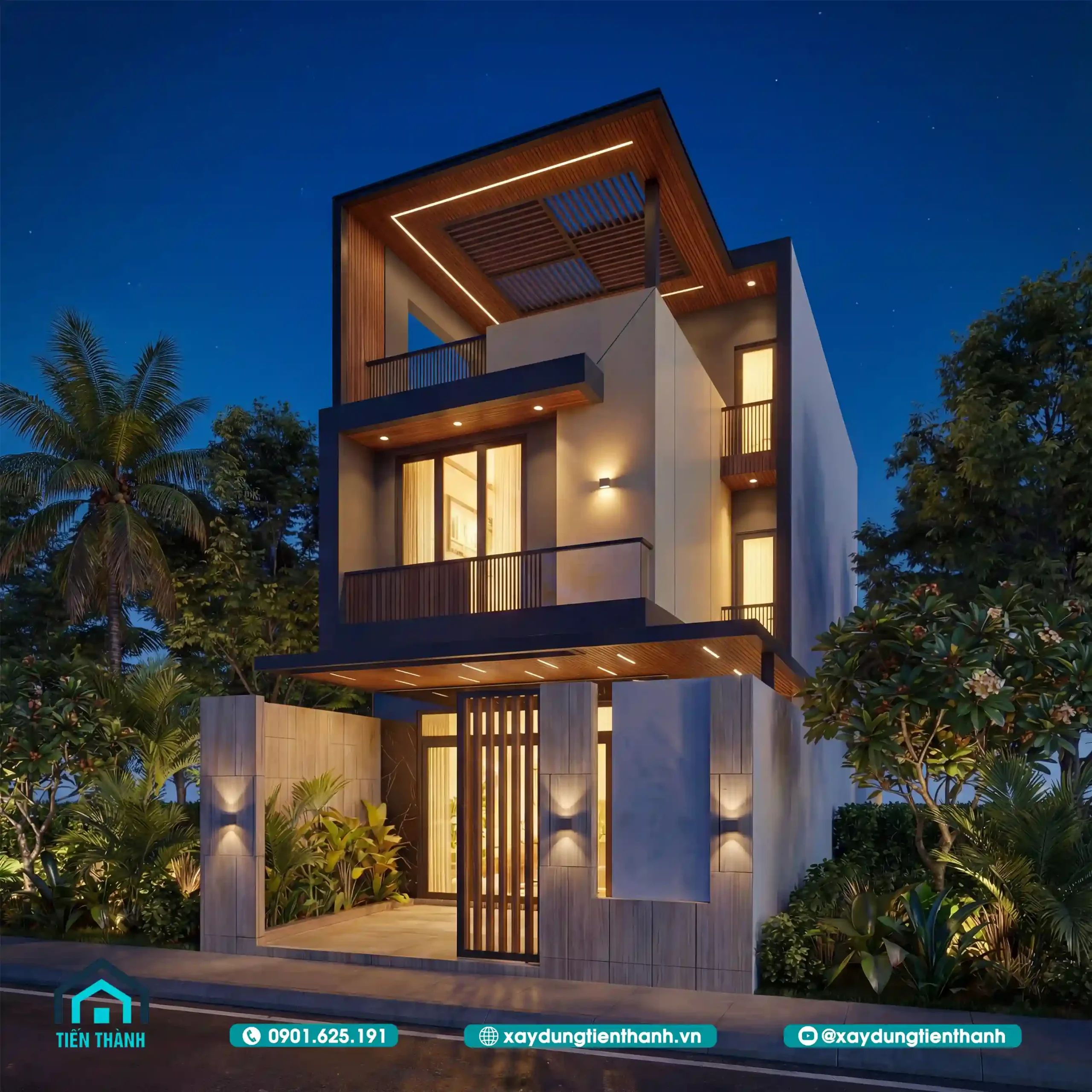 Khám Phá Mẫu Mặt Tiền Nhà 3 Tầng Đẹp Hiện Đại Đẳng Cấp mat tien nha 3 tang dep 13 scaled - Khám Phá Mẫu Mặt Tiền Nhà 3 Tầng Đẹp Hiện Đại Đẳng Cấp