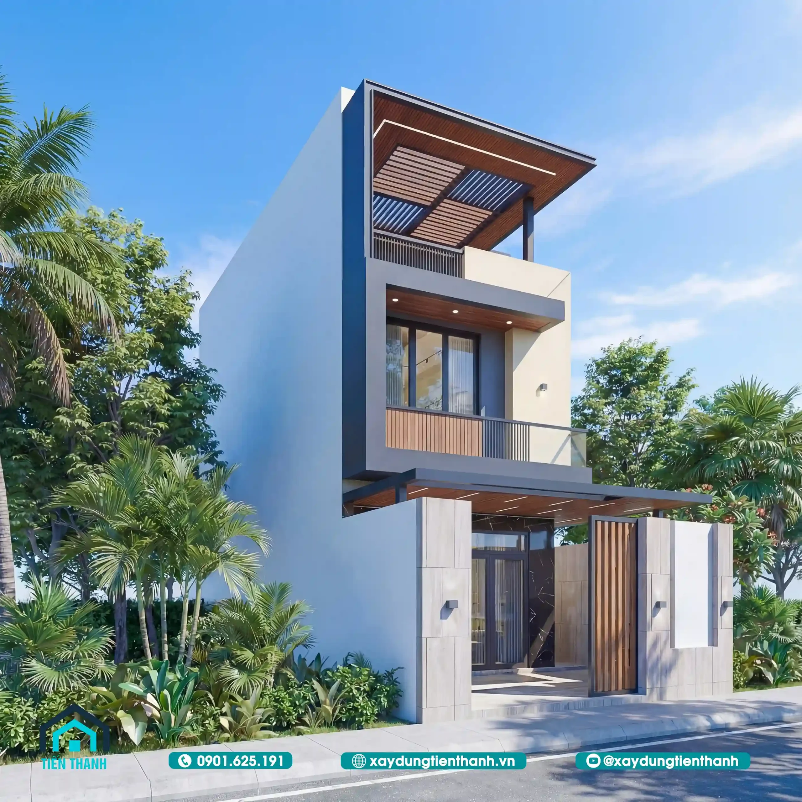 Khám Phá Mẫu Mặt Tiền Nhà 3 Tầng Đẹp Hiện Đại Đẳng Cấp mat tien nha 3 tang dep 6 scaled - Khám Phá Mẫu Mặt Tiền Nhà 3 Tầng Đẹp Hiện Đại Đẳng Cấp