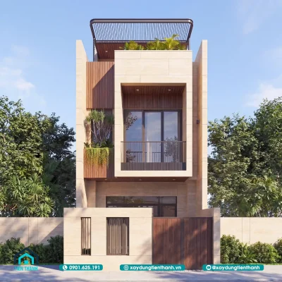 mat tien nha ong 5m 3 tang 4 400x400 - Mặt tiền nhà ống 5m 3 tầng: Giải Pháp Kiến Trúc Đẳng Cấp