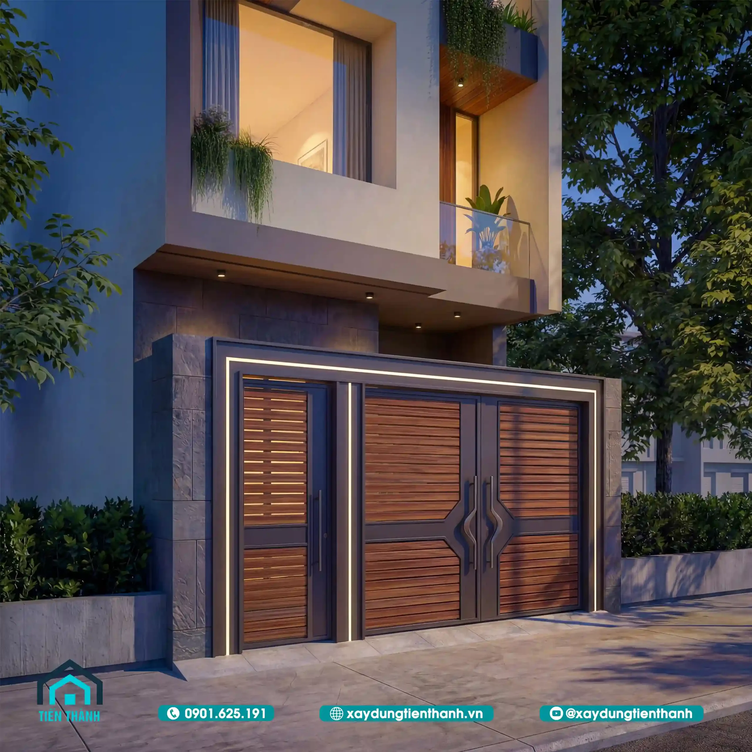 Khám Phá Mẫu Mặt Tiền Nhà Phố 6m 3 Tầng Hiện Đại mat tien nha pho 6m 3 tang 10 scaled - Khám Phá Mẫu Mặt Tiền Nhà Phố 6m 3 Tầng Hiện Đại