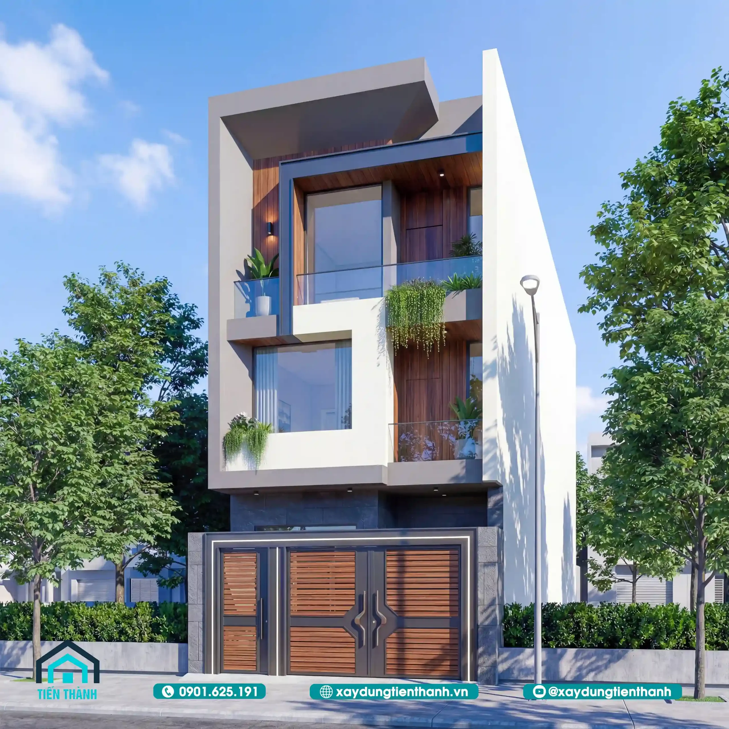 Khám Phá Mẫu Mặt Tiền Nhà Phố 6m 3 Tầng Hiện Đại mat tien nha pho 6m 3 tang 8 scaled - Khám Phá Mẫu Mặt Tiền Nhà Phố 6m 3 Tầng Hiện Đại