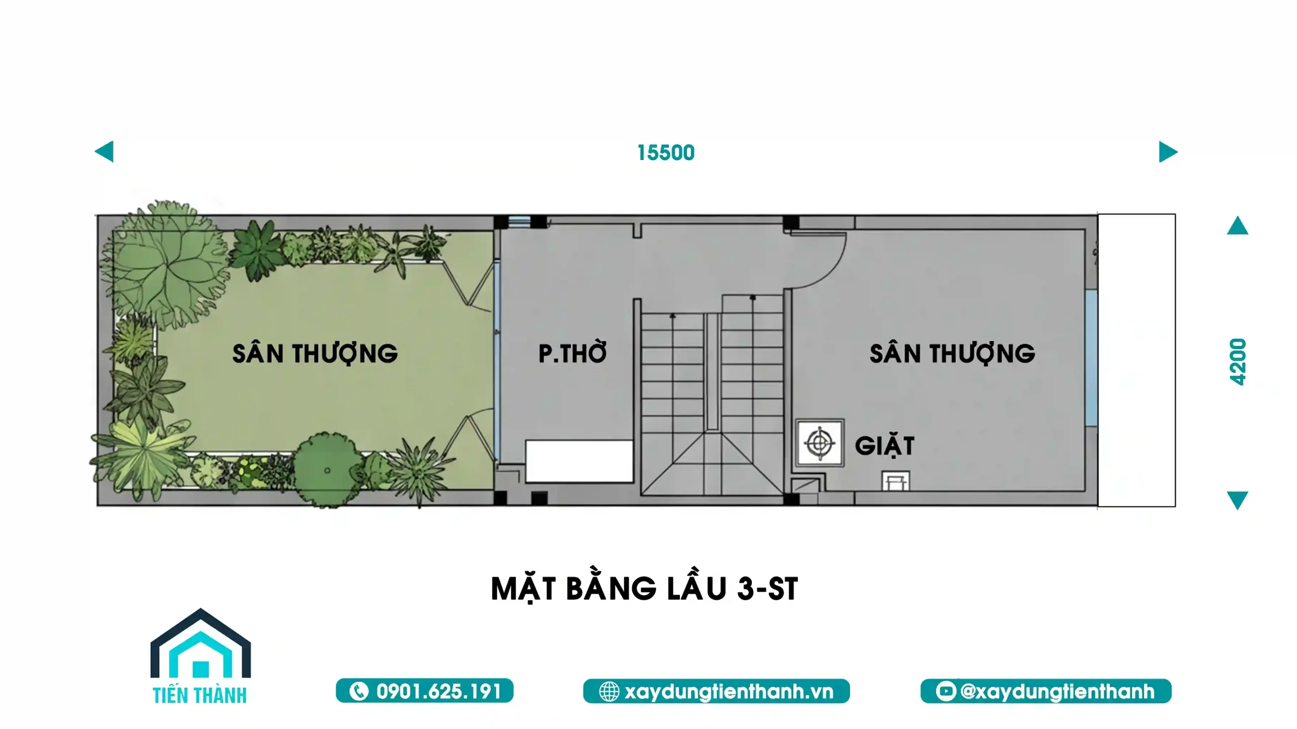 Mẫu Nhà 3 Tầng 1 Tum Hiện Đại: Giải Pháp Kiến Trúc Tối Ưu mau nha 3 tang 1 tum hien dai 4 scaled - Mẫu Nhà 3 Tầng 1 Tum Hiện Đại: Giải Pháp Kiến Trúc Tối Ưu