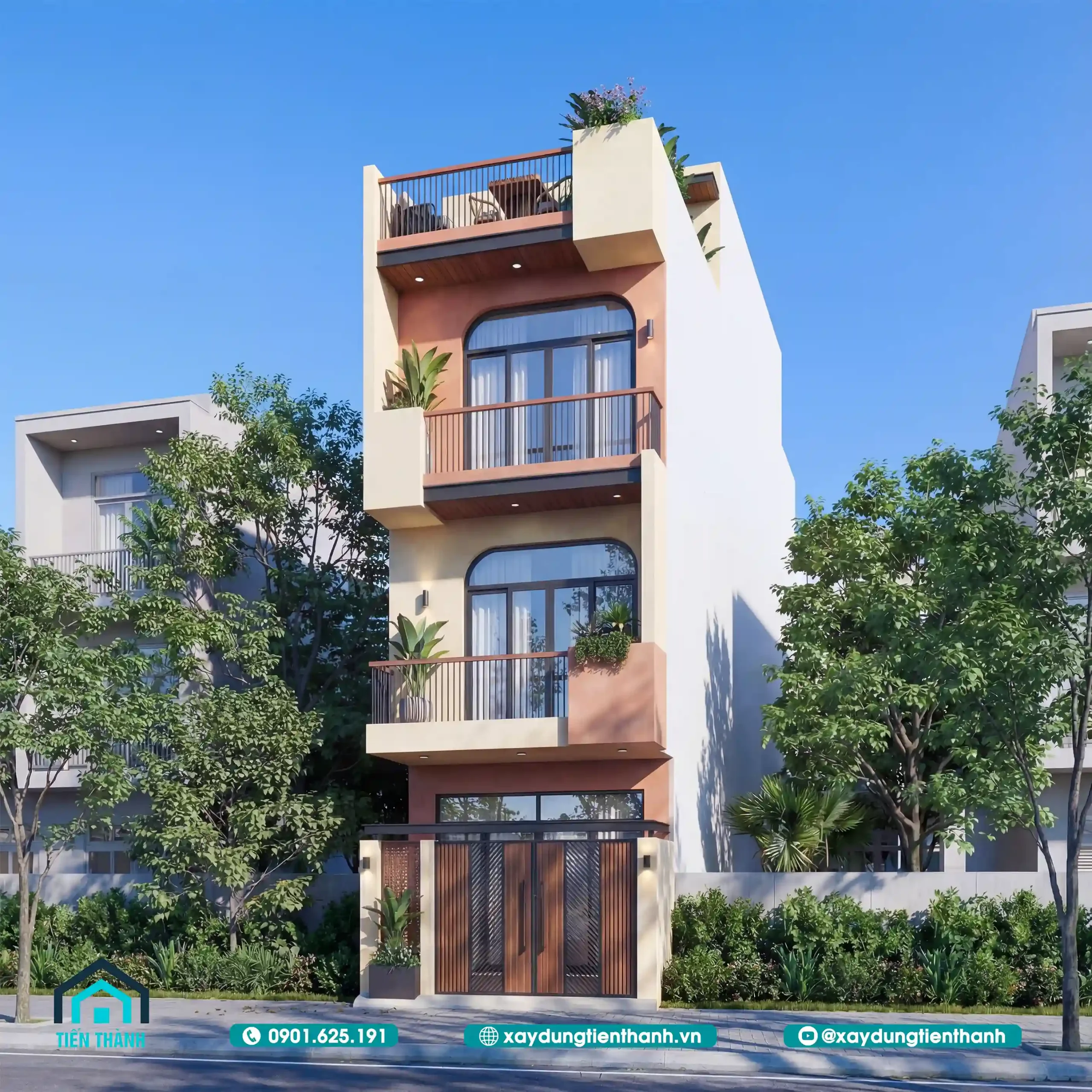 Mẫu Nhà 3 Tầng 1 Tum Hiện Đại: Giải Pháp Kiến Trúc Tối Ưu mau nha 3 tang 1 tum hien dai 8 scaled - Mẫu Nhà 3 Tầng 1 Tum Hiện Đại: Giải Pháp Kiến Trúc Tối Ưu