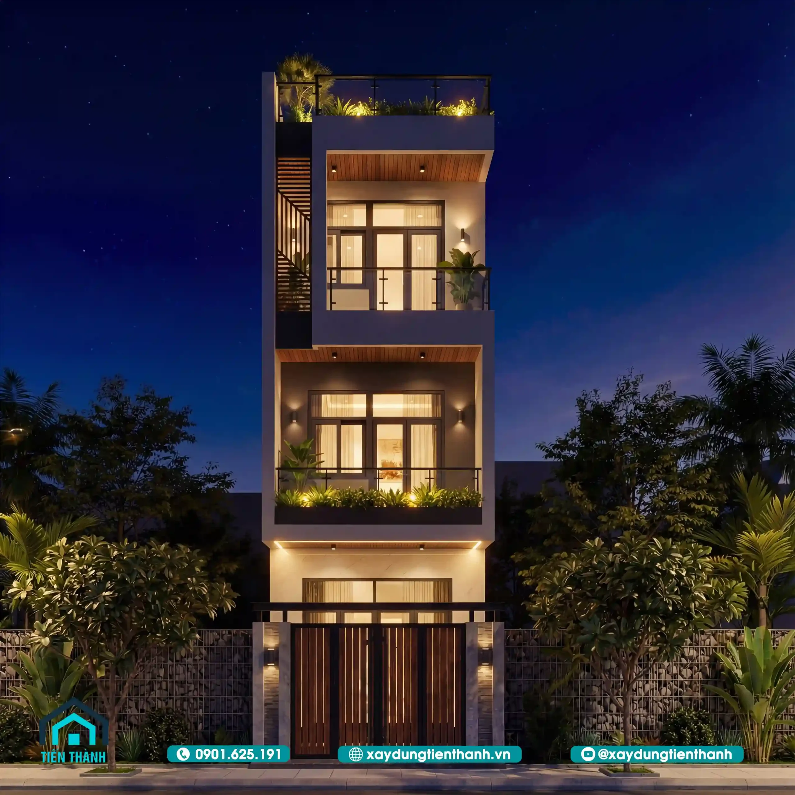 Mẫu Nhà 3 Tầng 4m Mặt Tiền: Giải Pháp Tối Ưu Công Năng mau nha 3 tang 4m mat tien 10 scaled - Mẫu Nhà 3 Tầng 4m Mặt Tiền: Giải Pháp Tối Ưu Công Năng