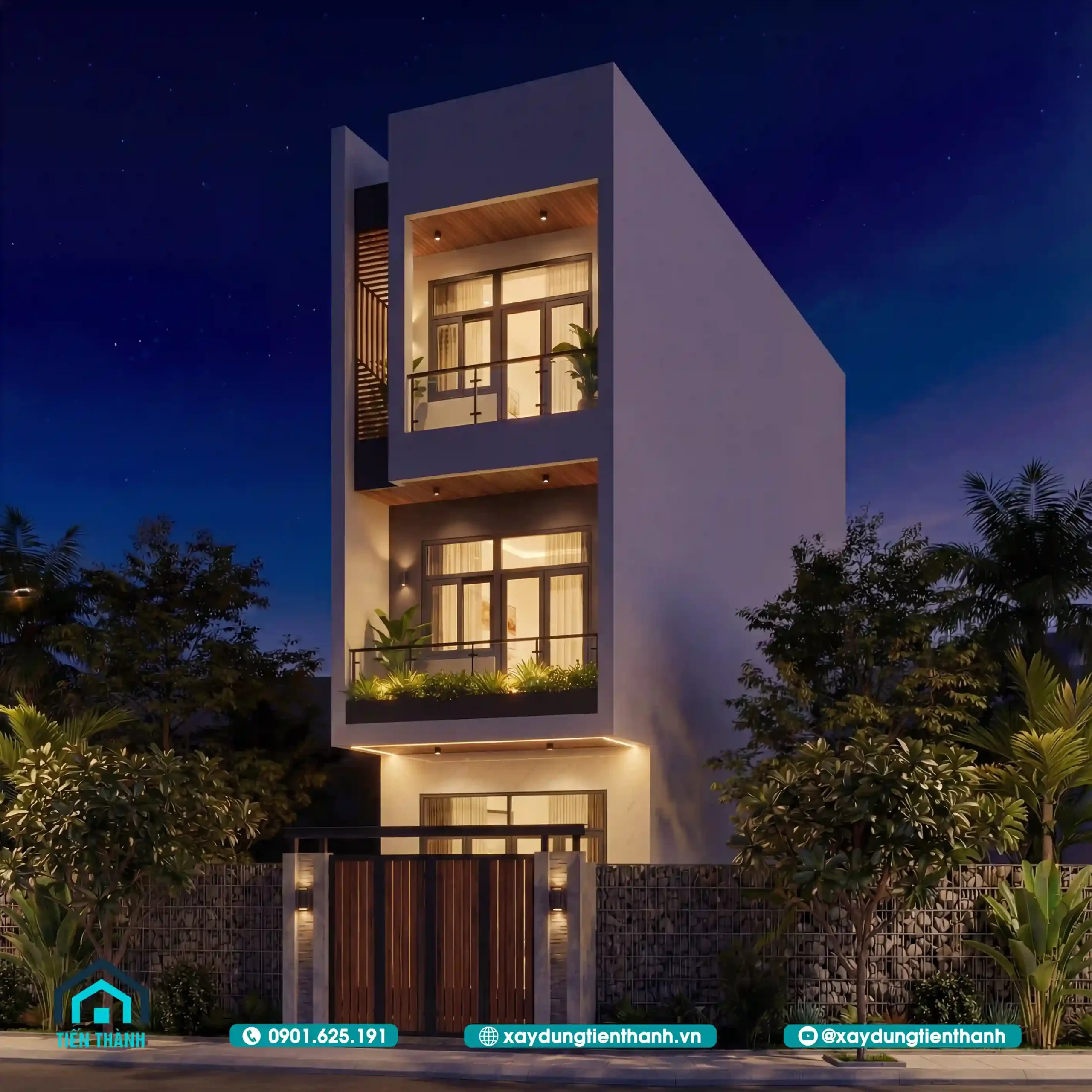 Mẫu Nhà 3 Tầng 4m Mặt Tiền: Giải Pháp Tối Ưu Công Năng mau nha 3 tang 4m mat tien 11 scaled - Mẫu Nhà 3 Tầng 4m Mặt Tiền: Giải Pháp Tối Ưu Công Năng