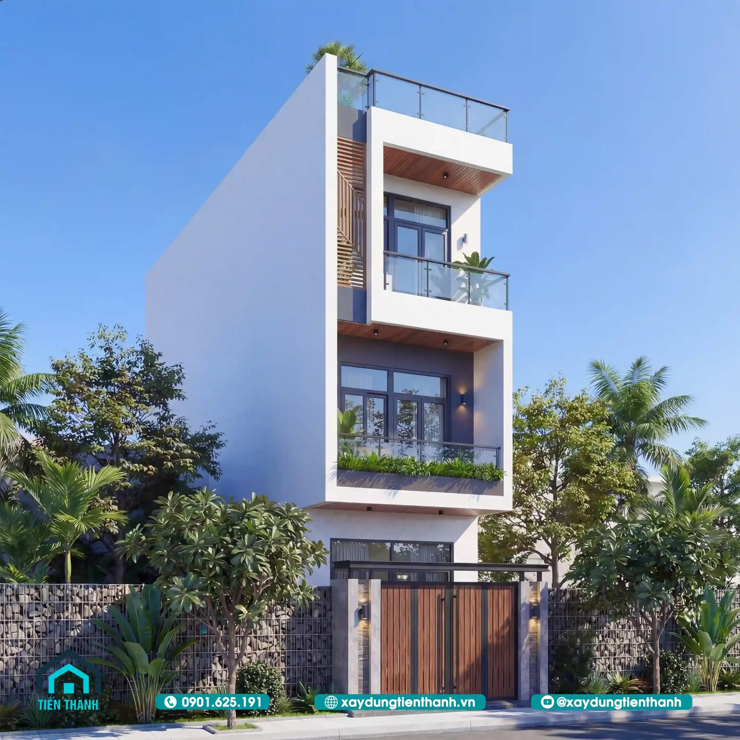 Mẫu Nhà 3 Tầng 4m Mặt Tiền: Giải Pháp Tối Ưu Công Năng mau nha 3 tang 4m mat tien 6 scaled - Mẫu Nhà 3 Tầng 4m Mặt Tiền: Giải Pháp Tối Ưu Công Năng