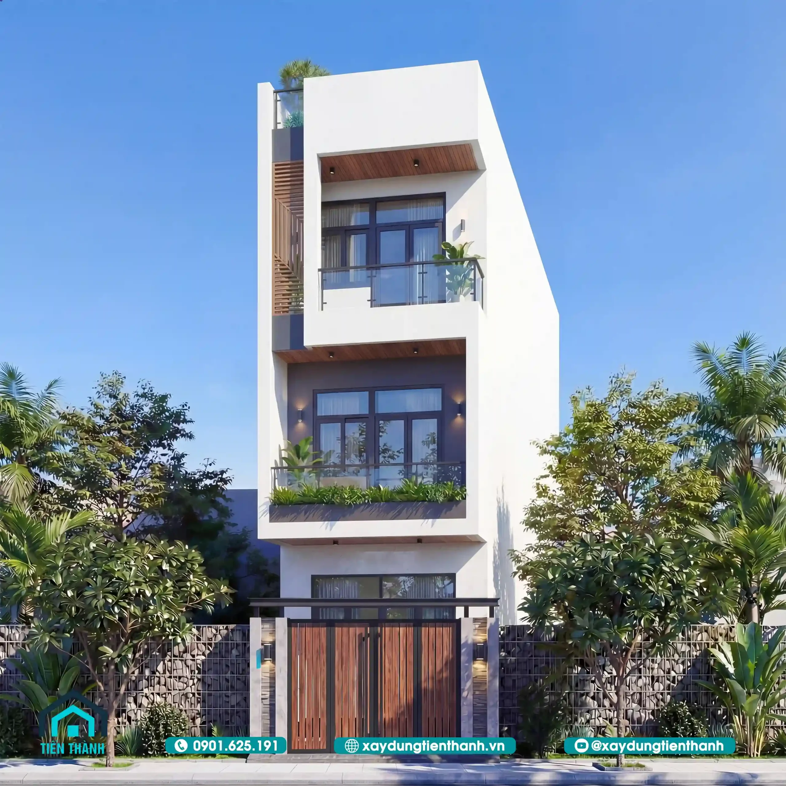 Mẫu Nhà 3 Tầng 4m Mặt Tiền: Giải Pháp Tối Ưu Công Năng mau nha 3 tang 4m mat tien 7 scaled - Mẫu Nhà 3 Tầng 4m Mặt Tiền: Giải Pháp Tối Ưu Công Năng