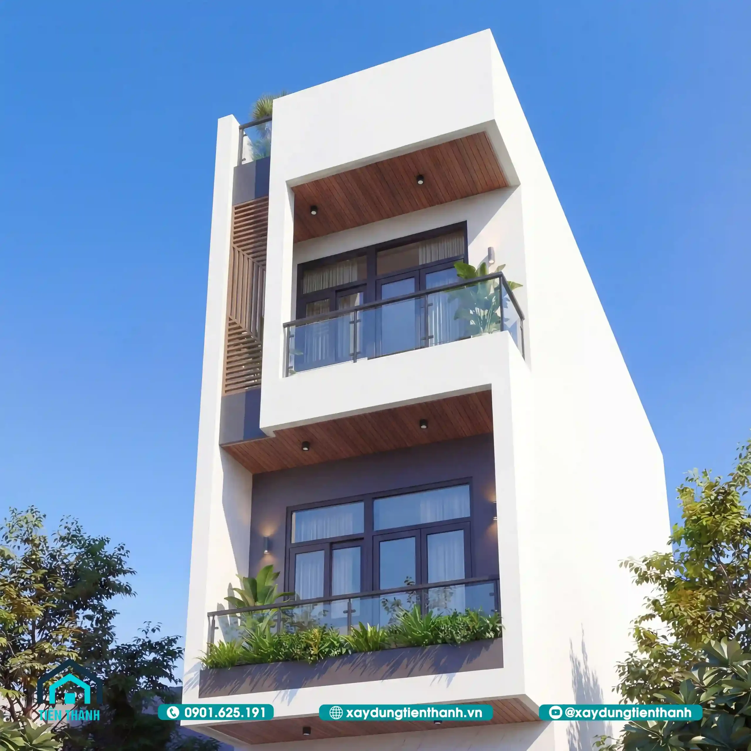 Mẫu Nhà 3 Tầng 4m Mặt Tiền: Giải Pháp Tối Ưu Công Năng mau nha 3 tang 4m mat tien 9 scaled - Mẫu Nhà 3 Tầng 4m Mặt Tiền: Giải Pháp Tối Ưu Công Năng