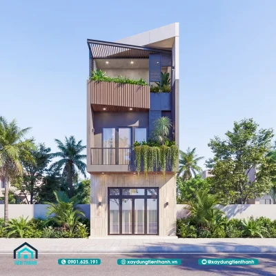 mau nha 3 tang 5x15 4 400x400 - Mẫu nhà 3 tầng 5x15 thiết kế hiện đại tối ưu công năng cho gia đình