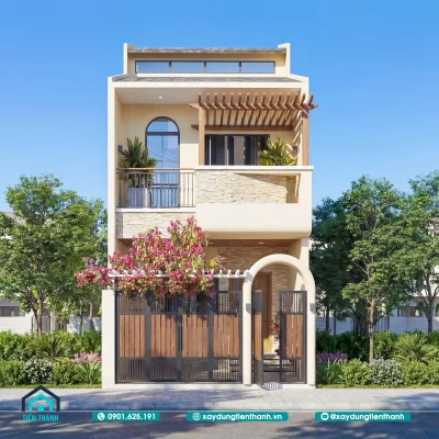 mau nha 3 tang dep hien dai 4 400x400 - Mẫu Nhà 3 Tầng Đẹp Hiện Đại:Thiết Kế Đẳng Cấp Và Tiện Nghi