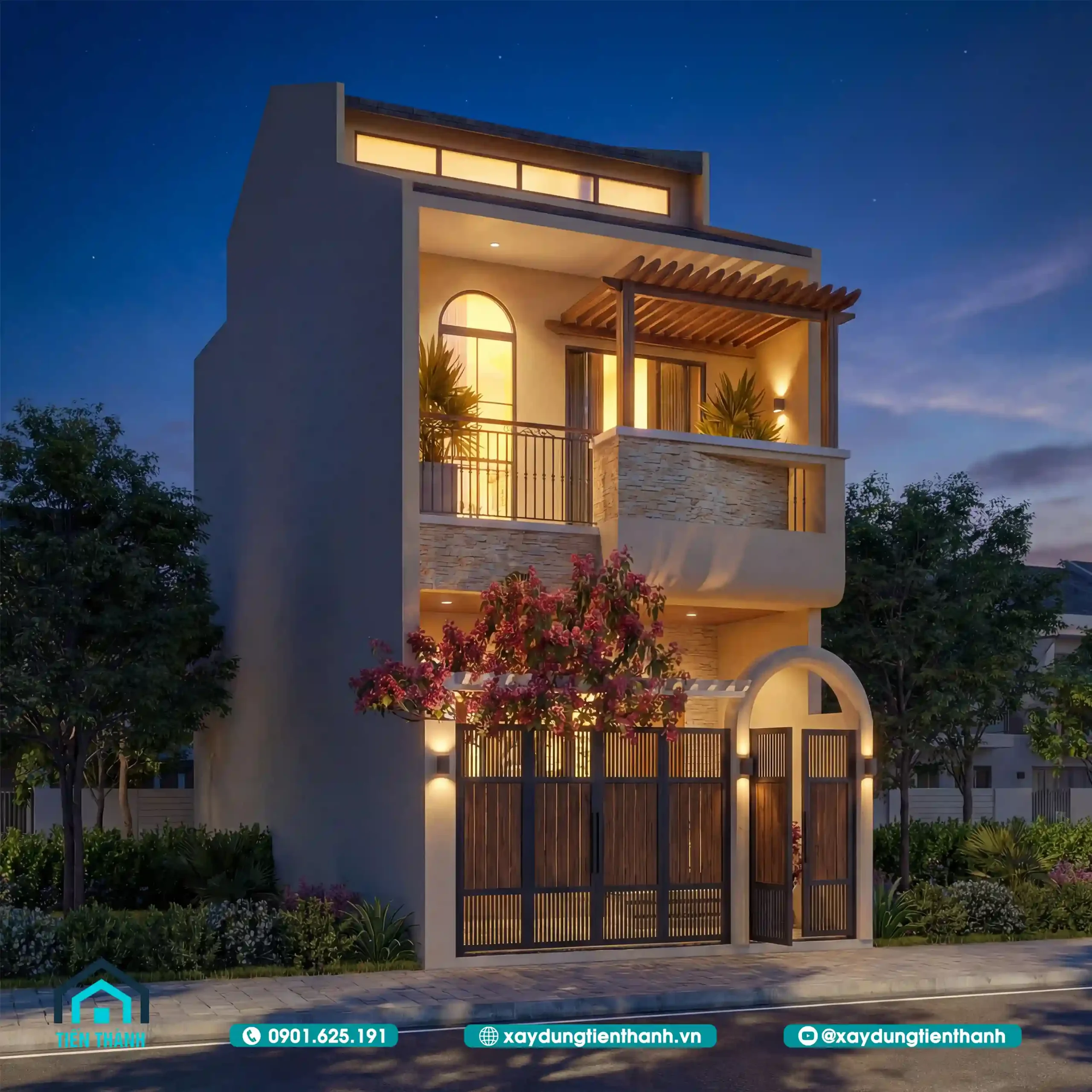 Mẫu Nhà 3 Tầng Đẹp Hiện Đại:Thiết Kế Đẳng Cấp Và Tiện Nghi mau nha 3 tang dep hien dai 9 scaled - Mẫu Nhà 3 Tầng Đẹp Hiện Đại:Thiết Kế Đẳng Cấp Và Tiện Nghi