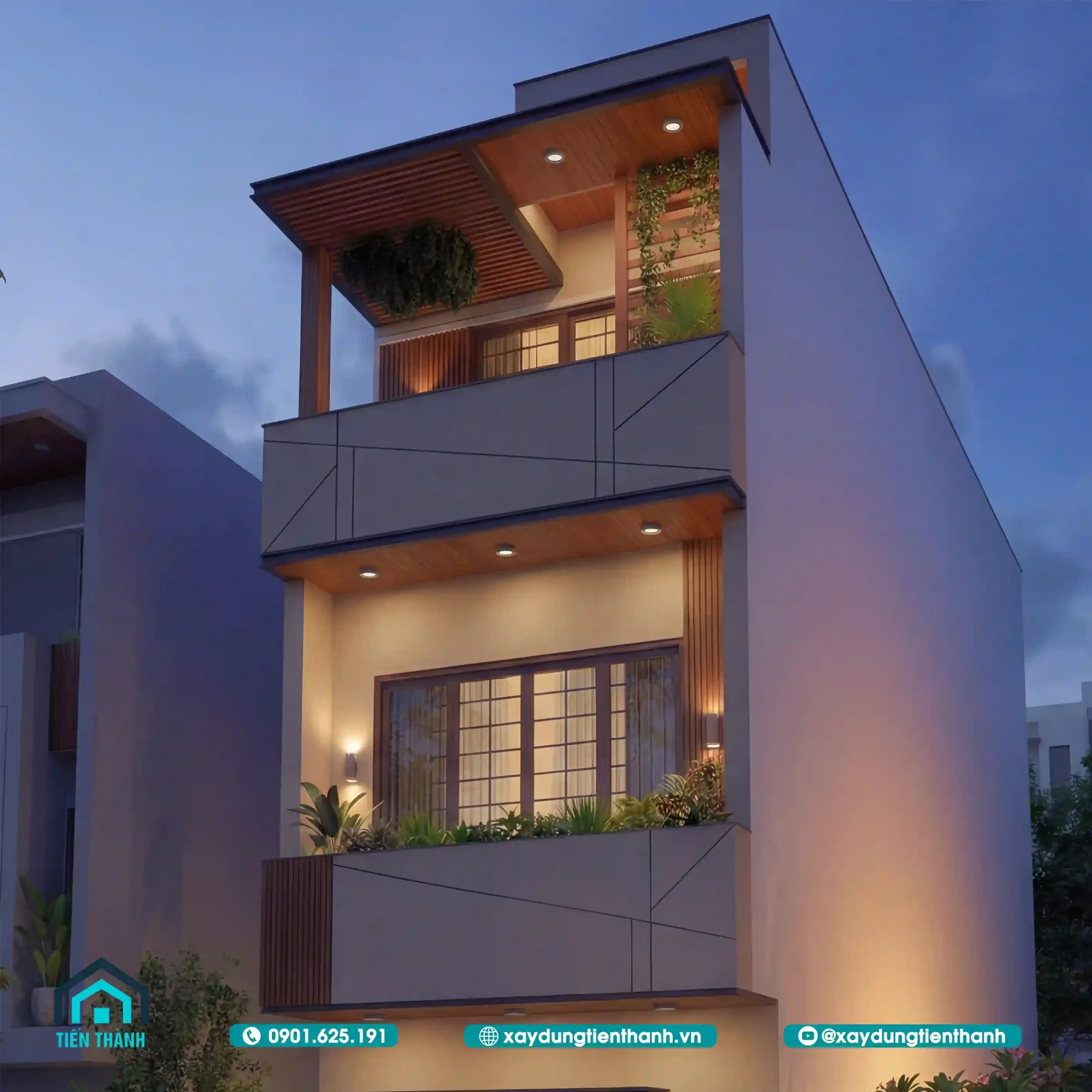 Mẫu nhà 3 tầng mặt tiền 4m hiện đại: Không gian hoàn hảo mau nha 3 tang mat tien 4m hien dai 13 scaled - Mẫu nhà 3 tầng mặt tiền 4m hiện đại: Không gian hoàn hảo