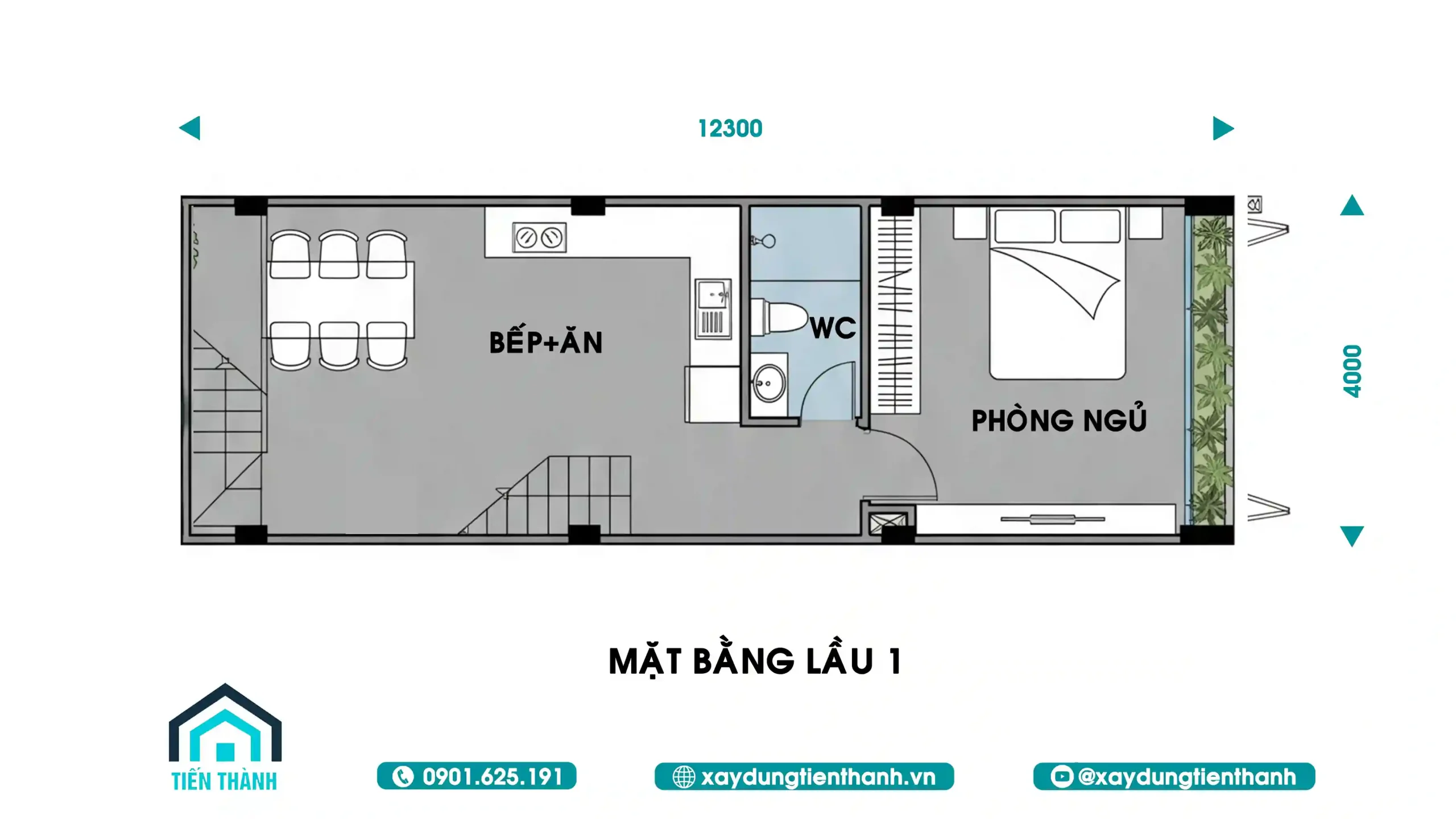 Mẫu nhà 3 tầng mặt tiền 4m hiện đại: Không gian hoàn hảo mau nha 3 tang mat tien 4m hien dai 2 scaled - Mẫu nhà 3 tầng mặt tiền 4m hiện đại: Không gian hoàn hảo