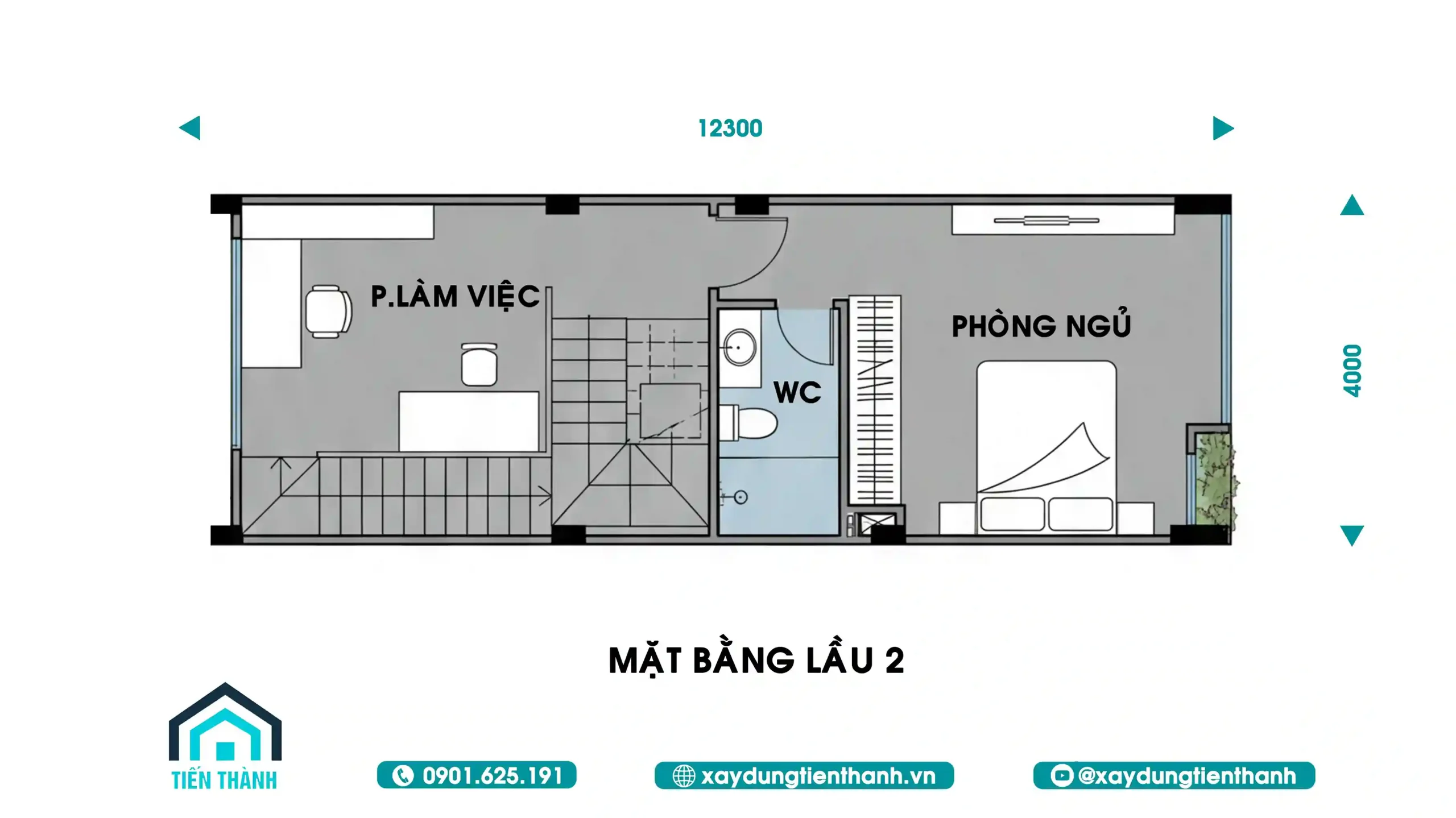 Mẫu nhà 3 tầng mặt tiền 4m hiện đại: Không gian hoàn hảo mau nha 3 tang mat tien 4m hien dai 3 scaled - Mẫu nhà 3 tầng mặt tiền 4m hiện đại: Không gian hoàn hảo