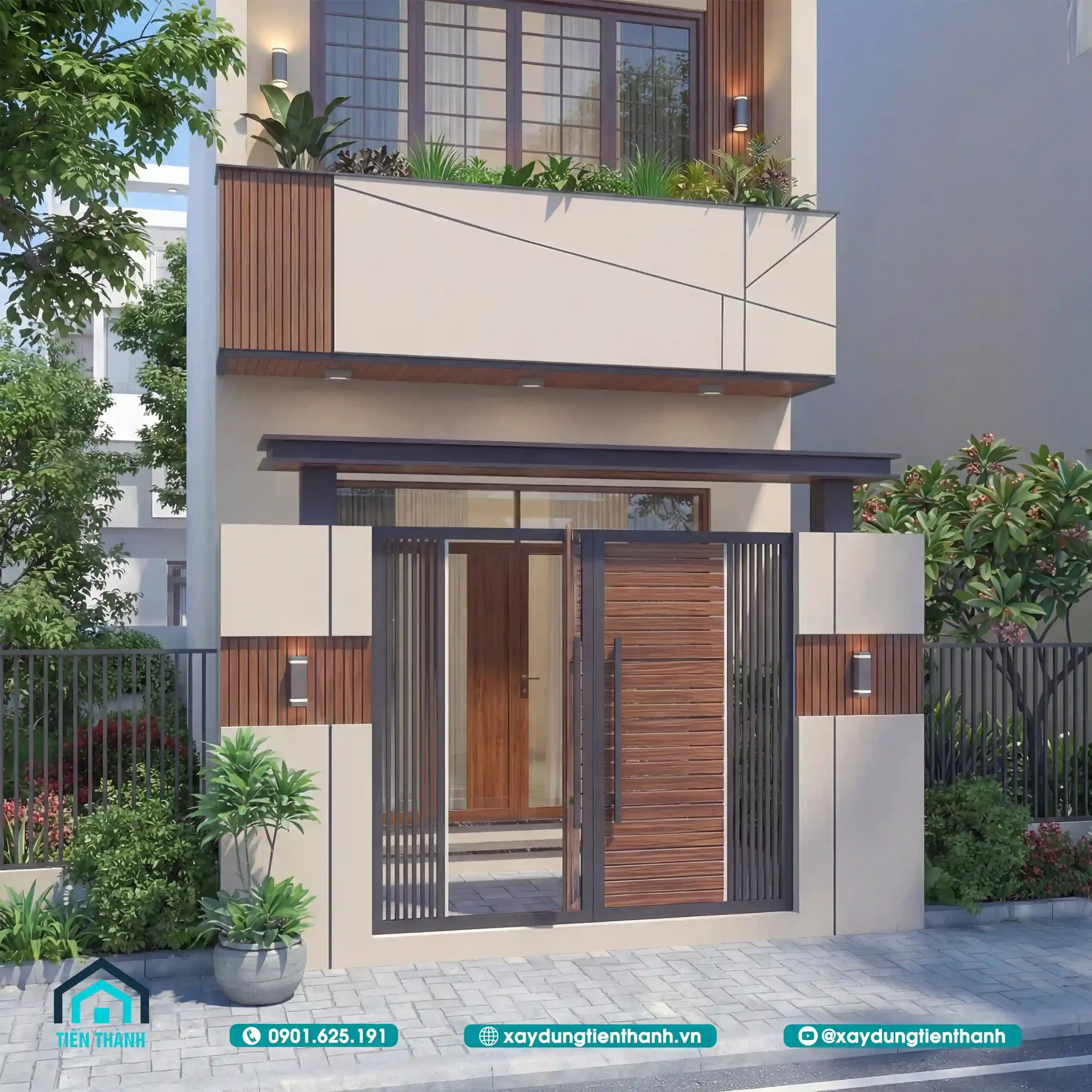 Mẫu nhà 3 tầng mặt tiền 4m hiện đại: Không gian hoàn hảo mau nha 3 tang mat tien 4m hien dai 7 scaled - Mẫu nhà 3 tầng mặt tiền 4m hiện đại: Không gian hoàn hảo