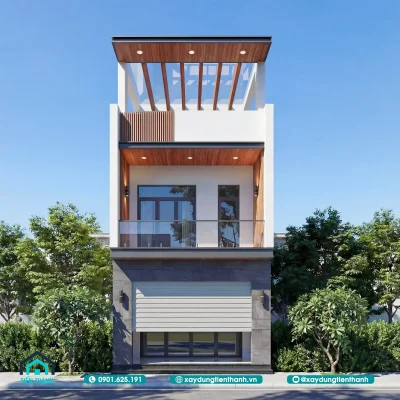 mau nha 3 tang mat tien 5m hien dai 4 400x400 - Mẫu Nhà 3 Tầng Mặt Tiền 5m Hiện Đại Xu Hướng Mới