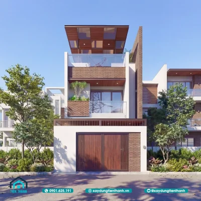 mau nha mat tien 6m dep 4 400x400 - Mẫu Nhà 3 Tầng Mặt Tiền 6m Đẹp: Giải Pháp Tối Ưu Cho Gia Đình