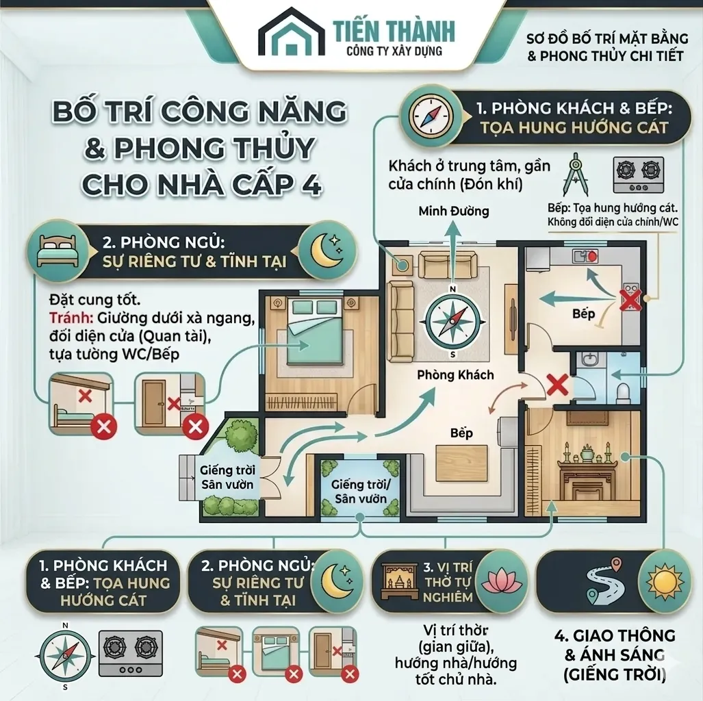 mau nha ong 1 tang dep 3 phong ngu 3a - Mẫu nh&agrave; ống 1 tầng đẹp 3 ph&ograve;ng ngủ [ĐẸP NHẤT] hiện nay