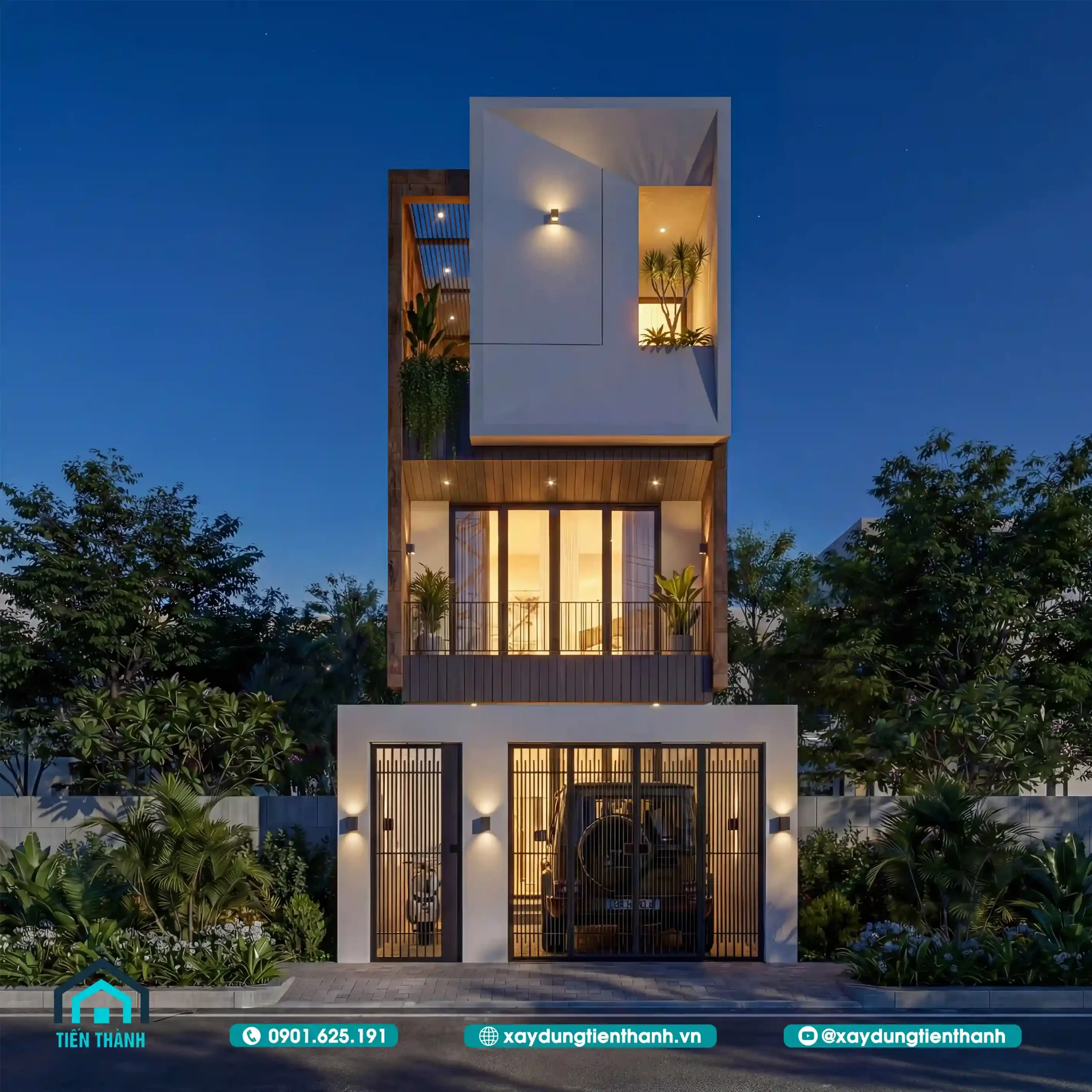 Mẫu Nhà Ống 3 Tầng Đẹp Nhất Hiện Nay: Kiến Trúc Hiện Đại mau nha ong 3 tang dep nhat hien nay 11 scaled - Mẫu Nhà Ống 3 Tầng Đẹp Nhất Hiện Nay: Kiến Trúc Hiện Đại