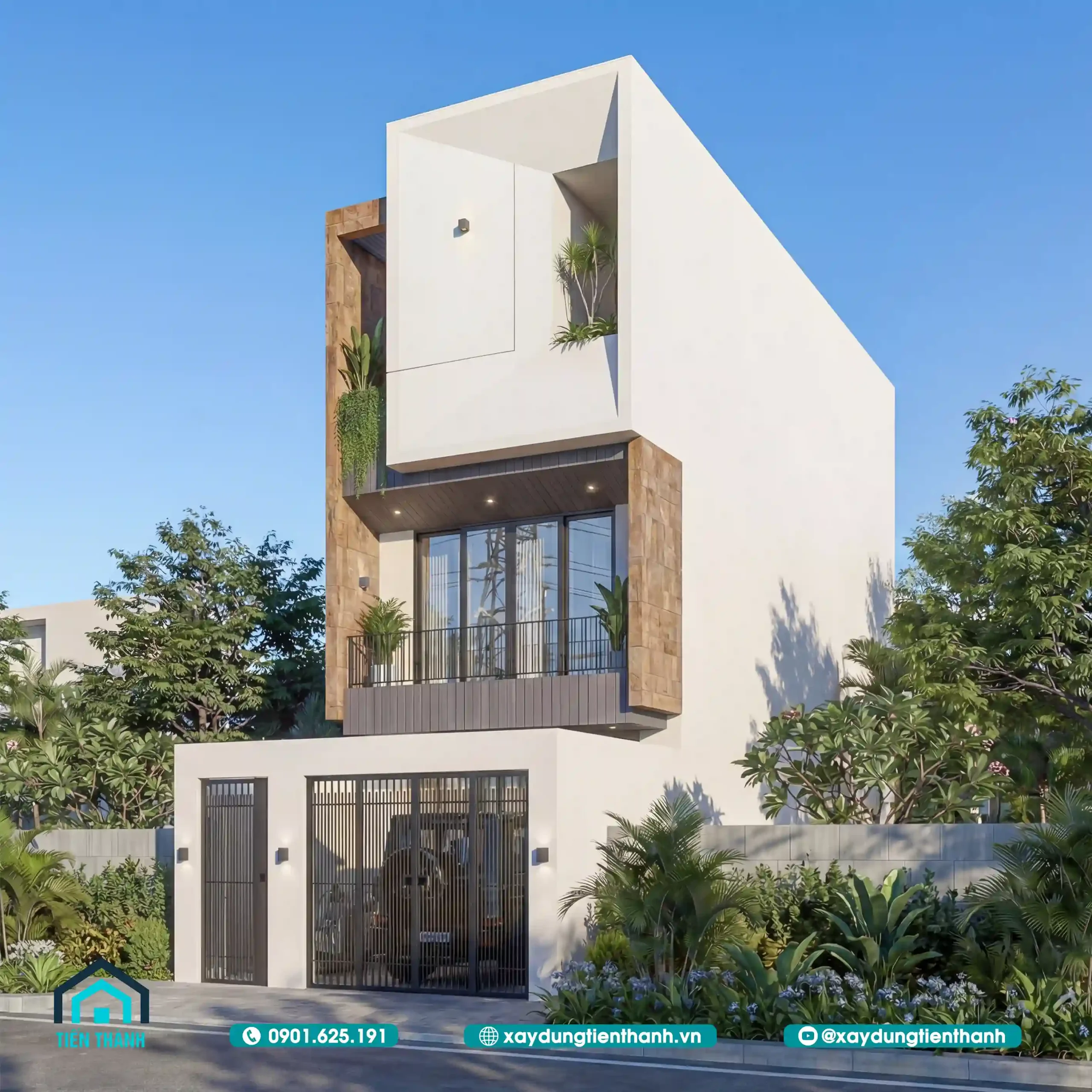 Mẫu Nhà Ống 3 Tầng Đẹp Nhất Hiện Nay: Kiến Trúc Hiện Đại mau nha ong 3 tang dep nhat hien nay 5 scaled - Mẫu Nhà Ống 3 Tầng Đẹp Nhất Hiện Nay: Kiến Trúc Hiện Đại