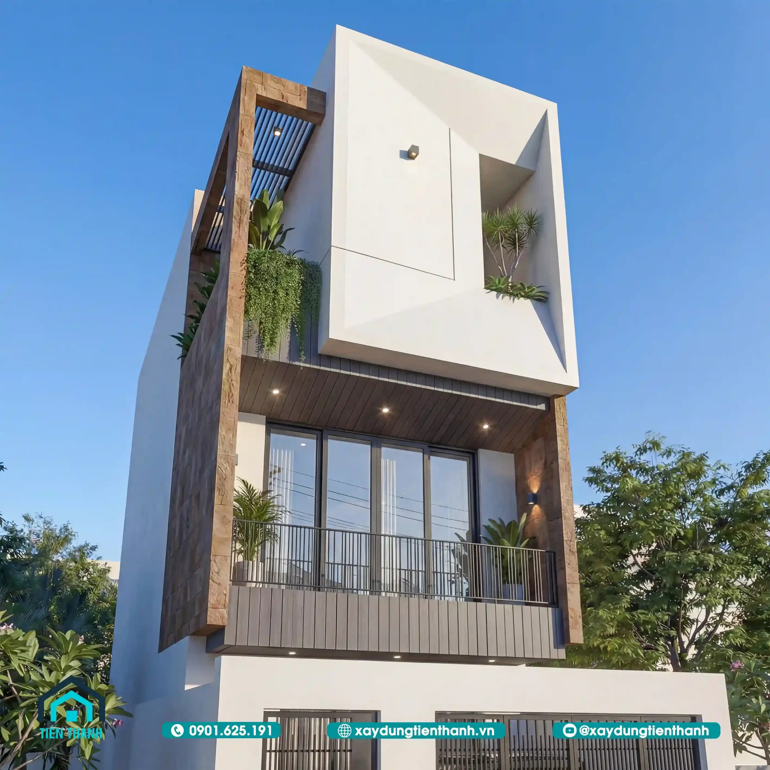 Mẫu Nhà Ống 3 Tầng Đẹp Nhất Hiện Nay: Kiến Trúc Hiện Đại mau nha ong 3 tang dep nhat hien nay 8 scaled - Mẫu Nhà Ống 3 Tầng Đẹp Nhất Hiện Nay: Kiến Trúc Hiện Đại