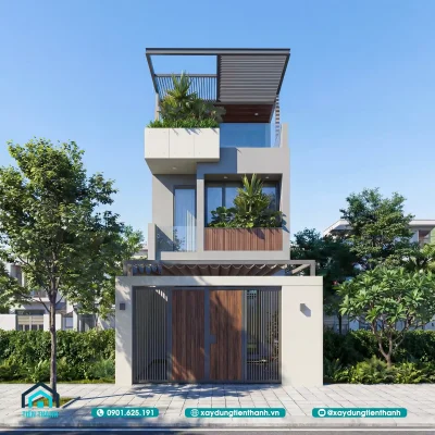 mau nha ong 3 tang hien dai 4 400x400 - Mẫu Nhà Ống 3 Tầng Hiện Đại: Xu Hướng Thiết Kế Tối Ưu