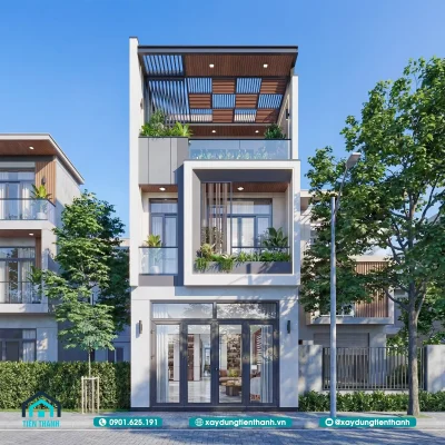 mau nha ong 3 tang mat tien 5m 18m 5 400x400 - Mẫu Nhà Ống 3 Tầng Mặt Tiền 5m 18m: Giải Pháp Kiến Trúc Hiện Đại