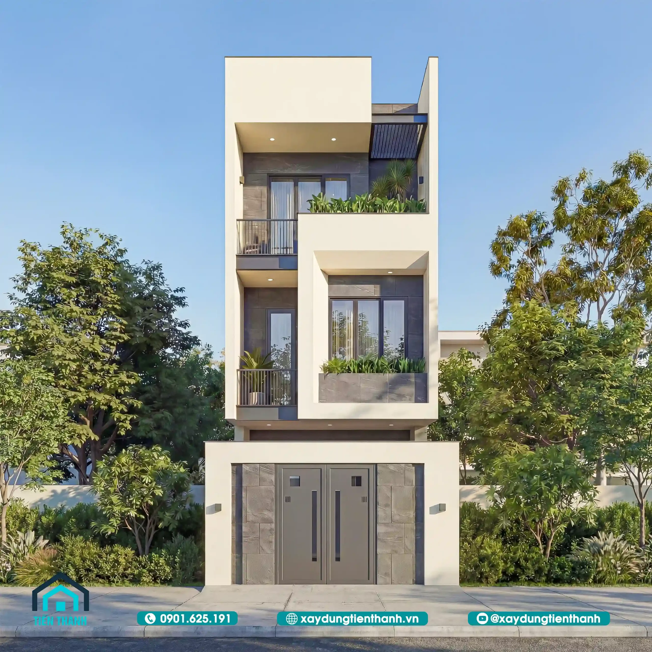 TRANG CHỦ mau nha ong 3 tang mat tien 5m 4 scaled - TRANG CHỦ