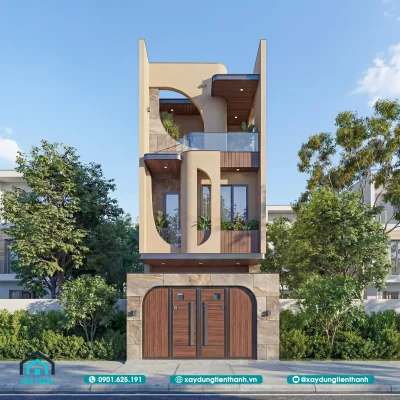 mau nha ong dep 3 tang 5m hien dai 4 400x400 - Mẫu Nhà Ống Đẹp 3 Tầng 5m Hiện Đại: Kiến Trúc Đẳng Cấp