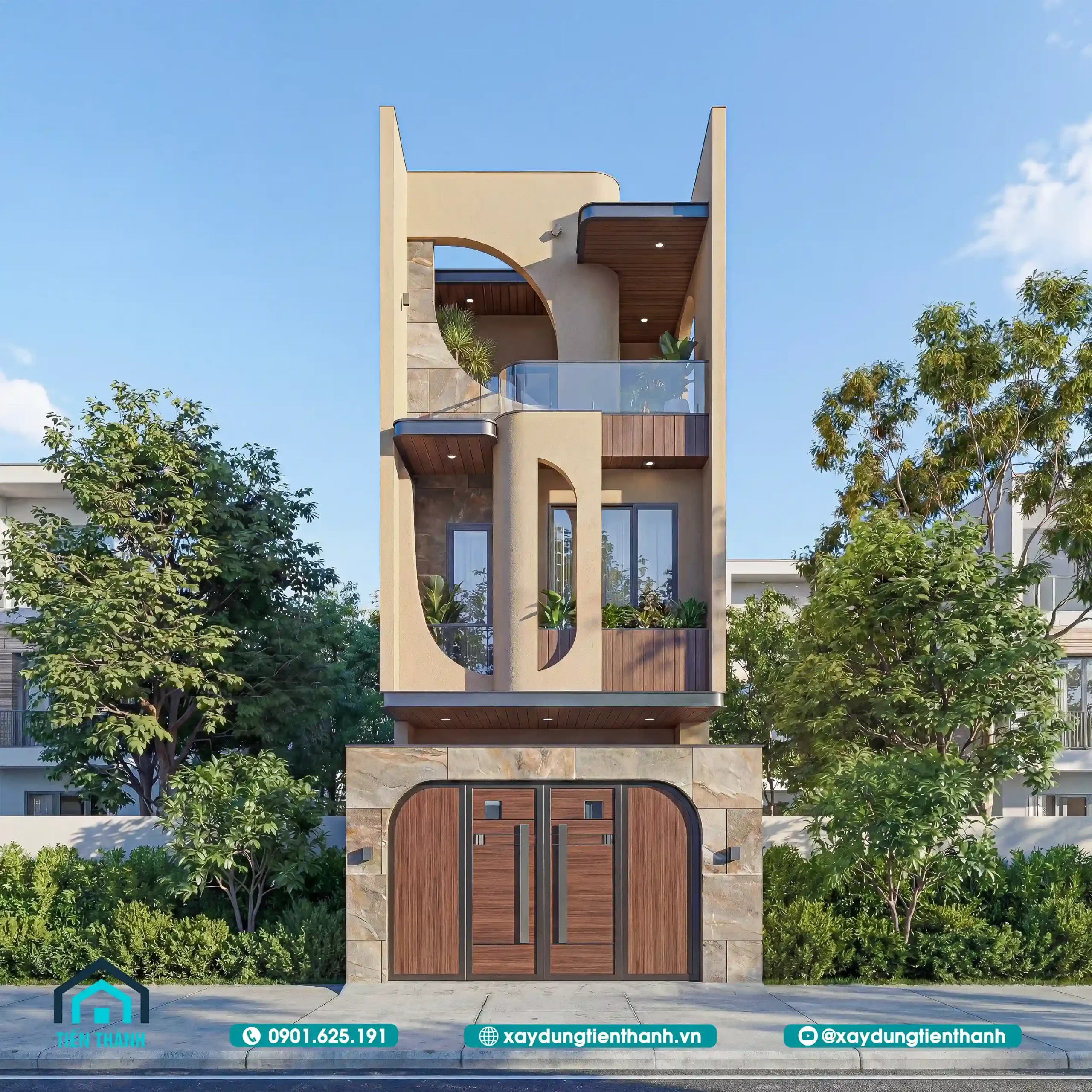 TRANG CHỦ mau nha ong dep 3 tang 5m hien dai 4 scaled - TRANG CHỦ