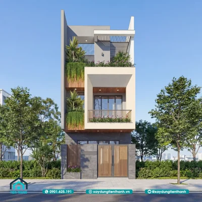 mau nha vuong 3 tang dep 4 400x400 - Mẫu Nhà Vuông 3 Tầng Đẹp: Giải Pháp Kiến Trúc Hiện Đại