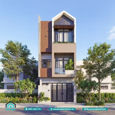 mau thiet ke nha 3 tang 5x16m 4 400x400 - Mẫu thiết kế nhà 3 tầng 5x16m hiện đại: Không gian tối ưu